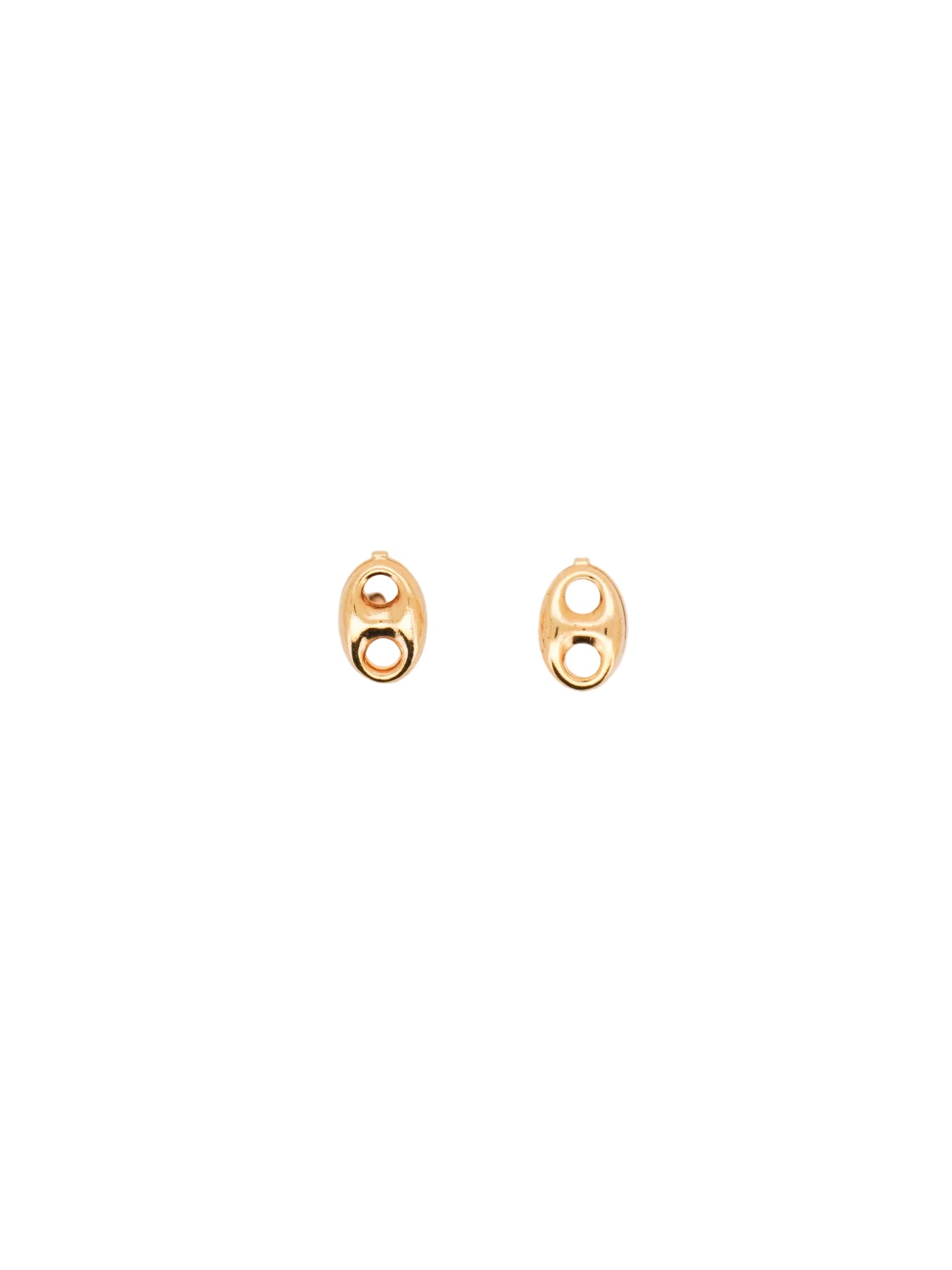 Puffy Mariner Link Stud Earrings