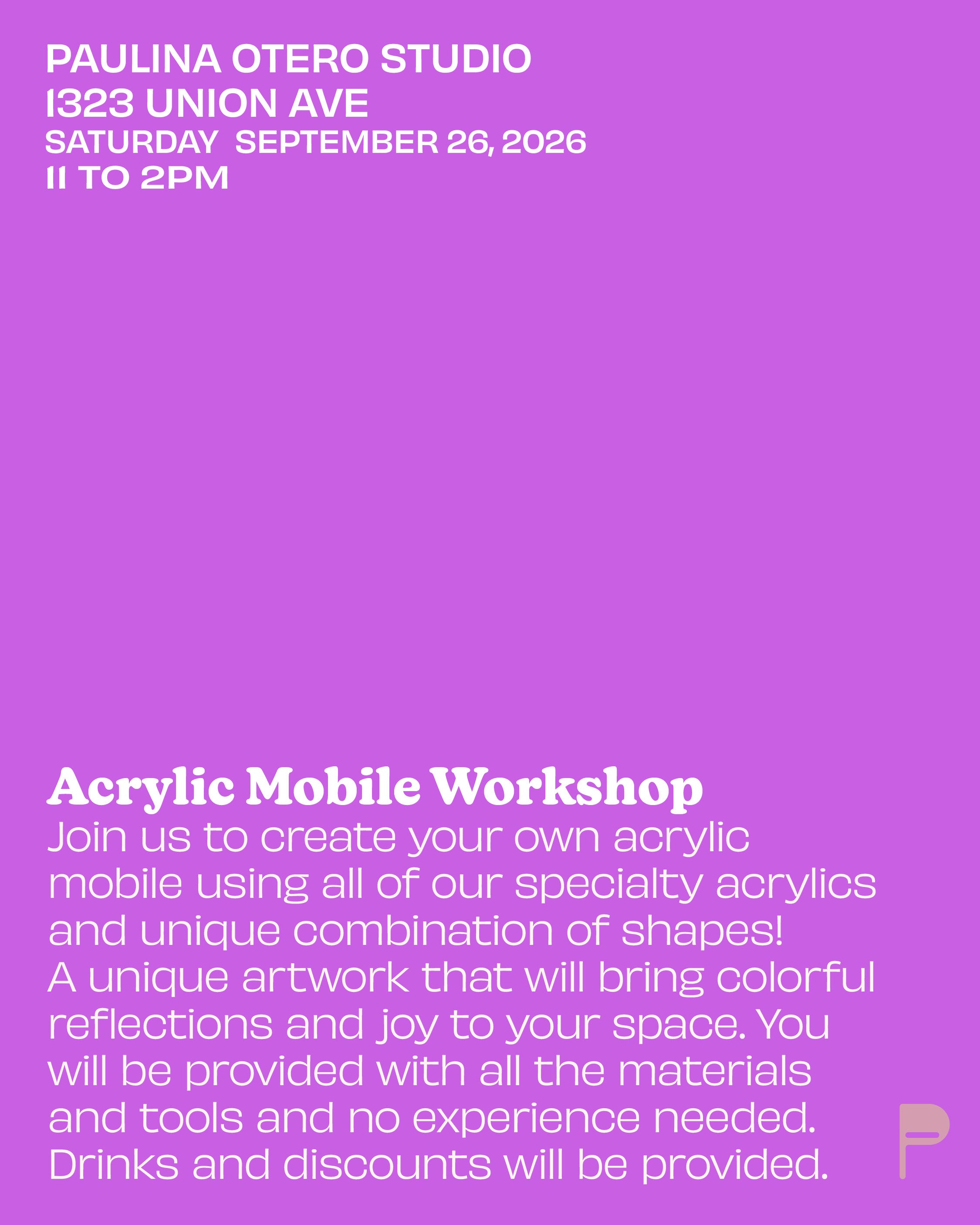 Acrylic Mobile Workshop 09/26