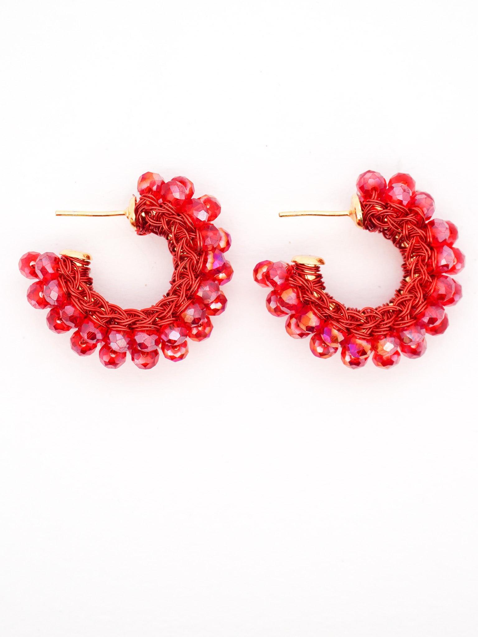 Confidence Beaded Hoops