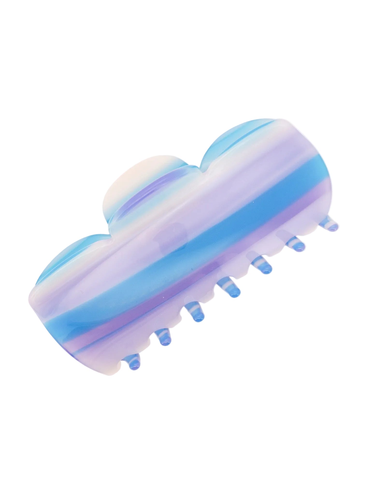 Vase Hair-Claw in Blue Stripes