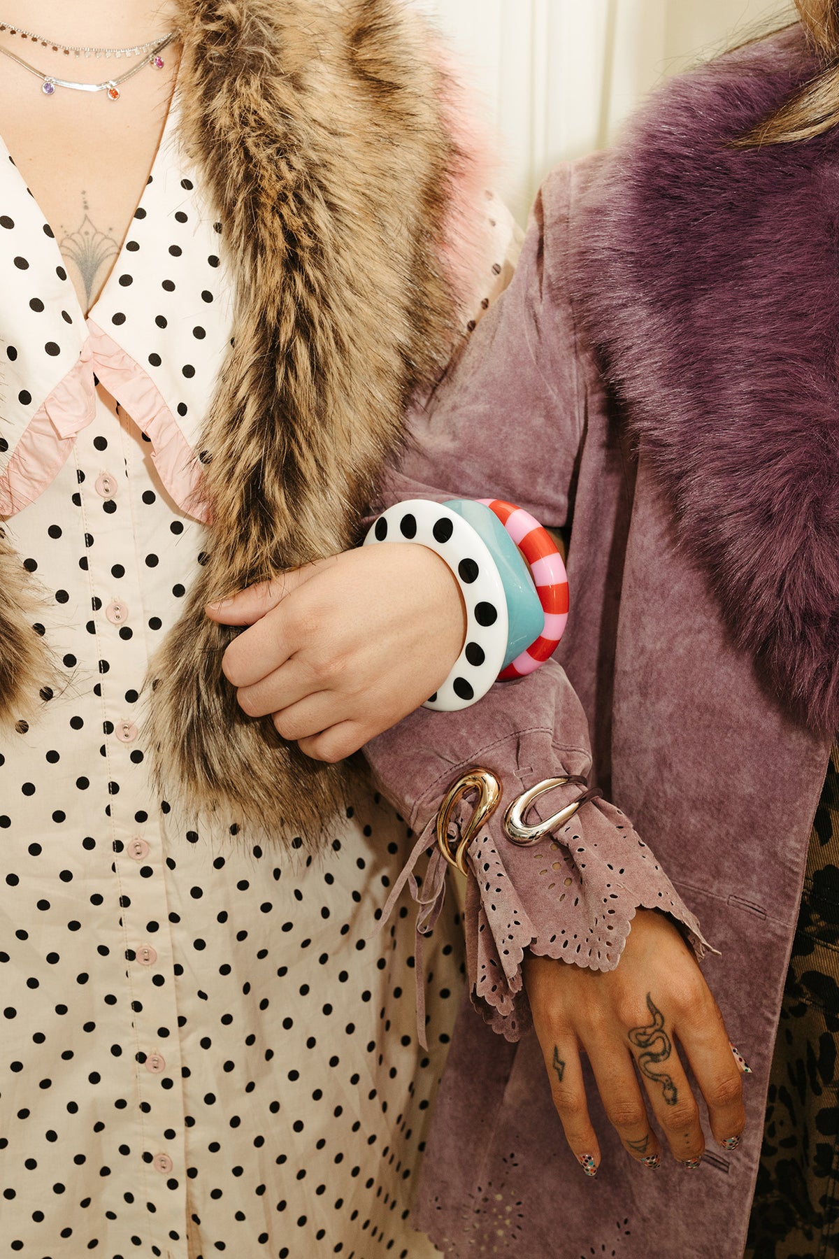 Chunky Bangles in Polka Dot