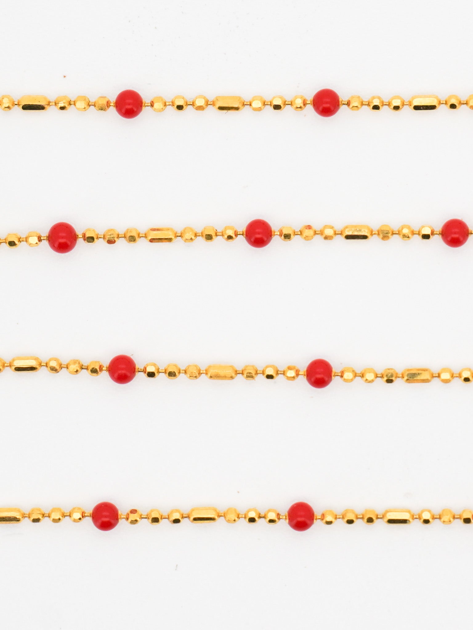 Red Dot Chain Necklace