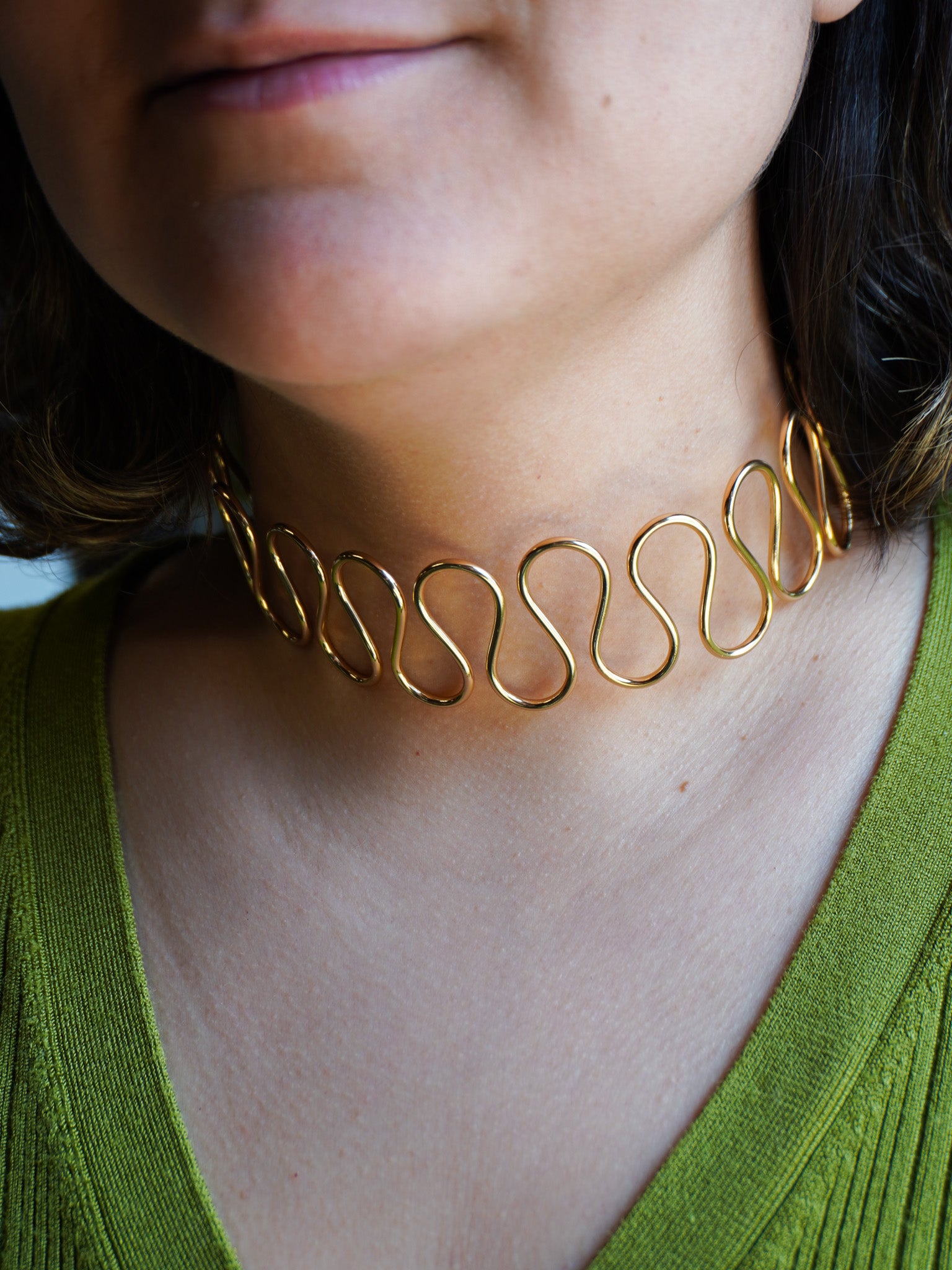 Wave Choker Necklace