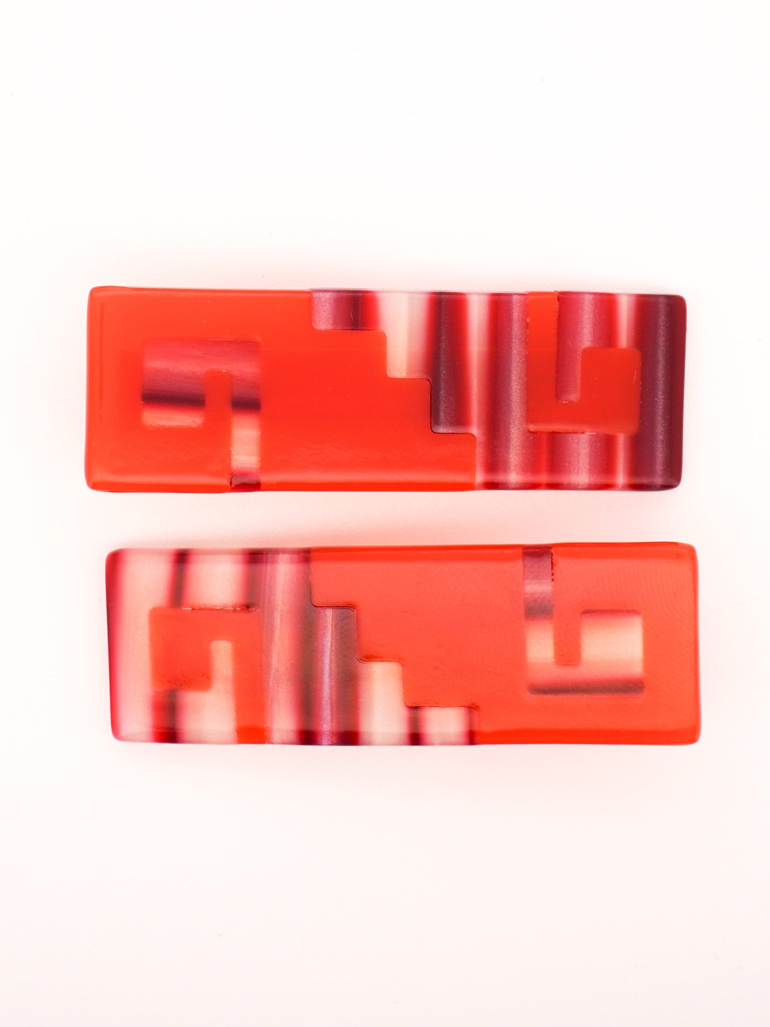 Greca Hair-Clips in Red