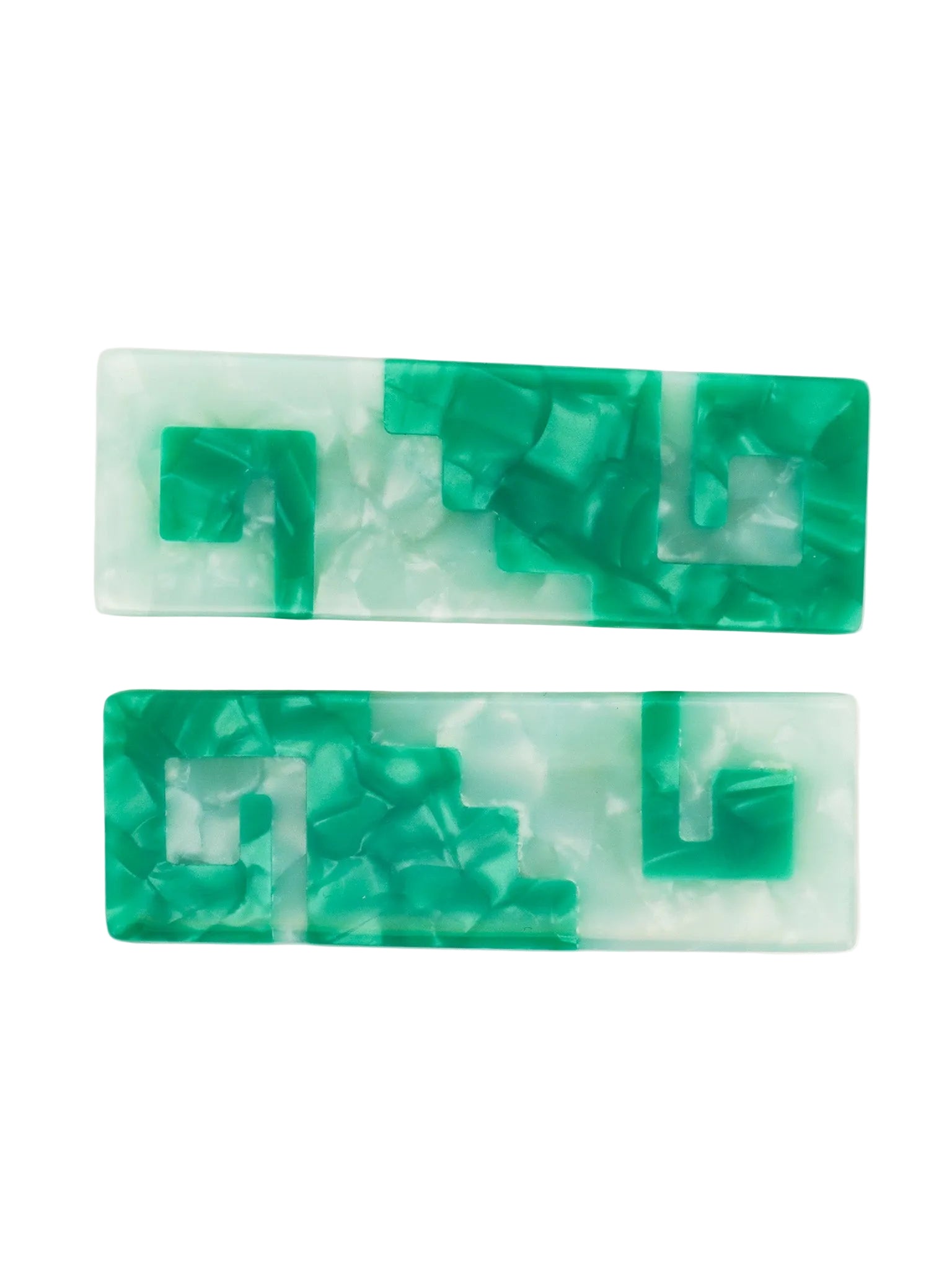 Greca Hair-Clips in Teal