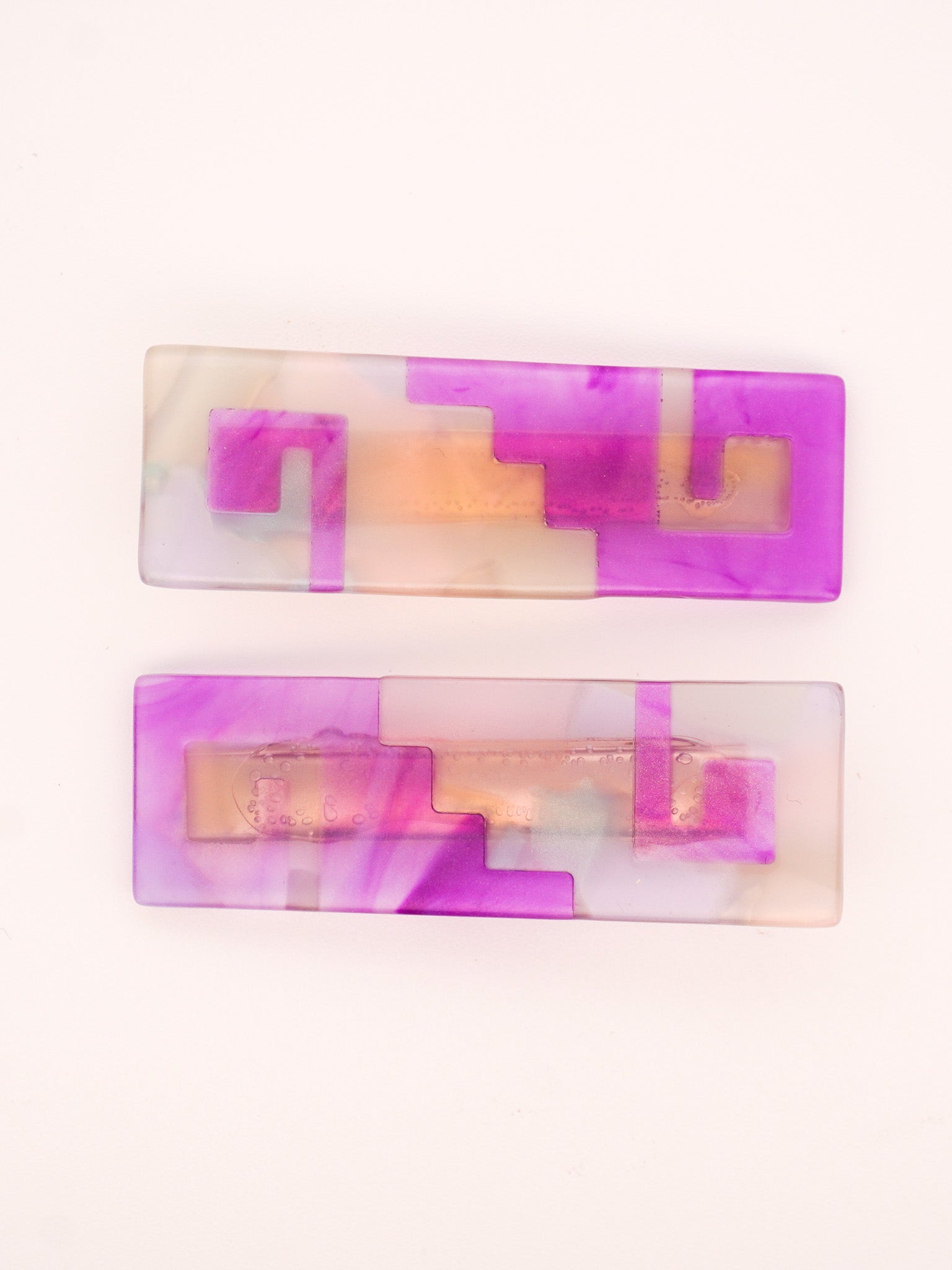 Greca Hair-Clips in Purple