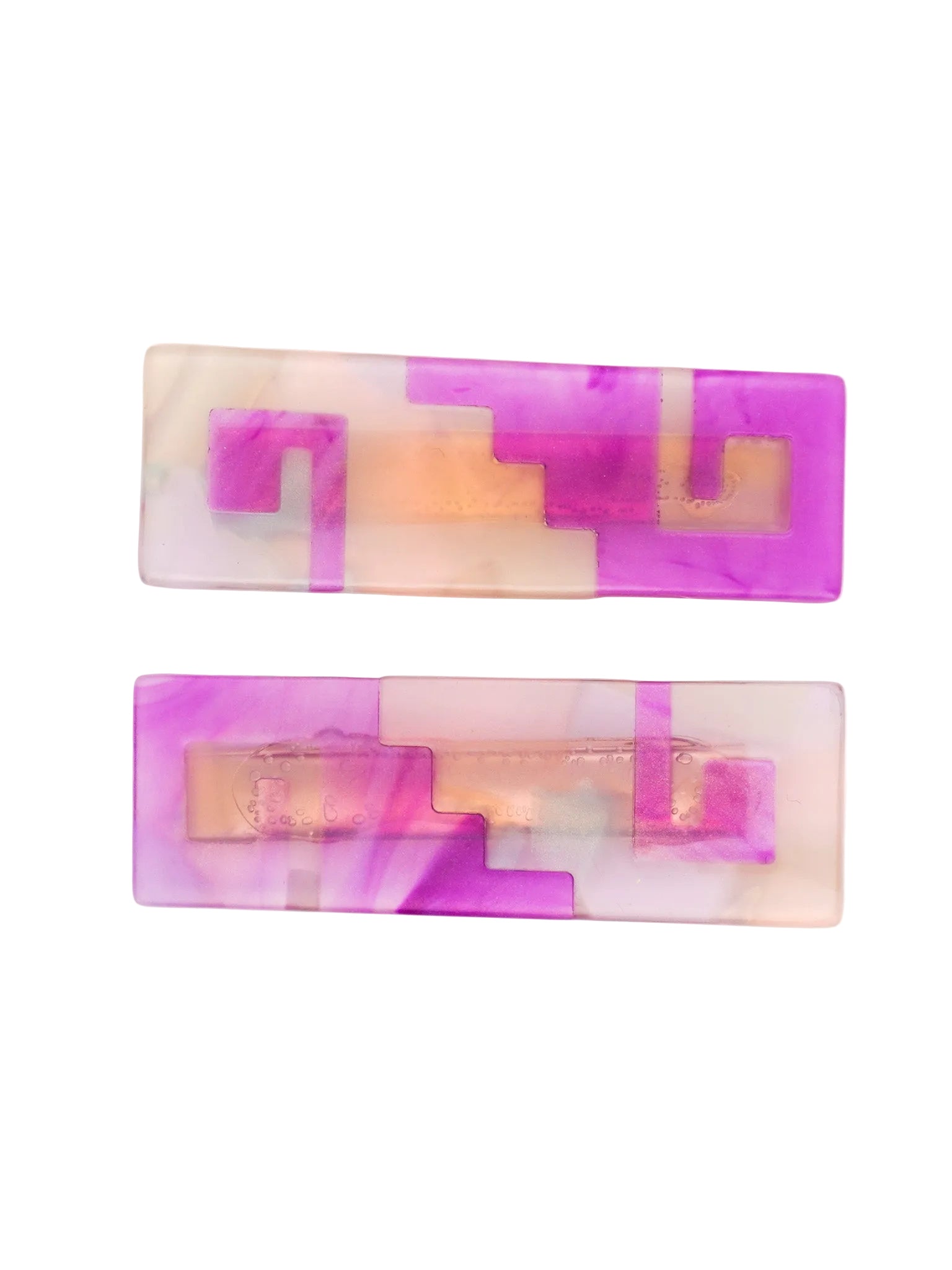 Greca Hair-Clips in Purple