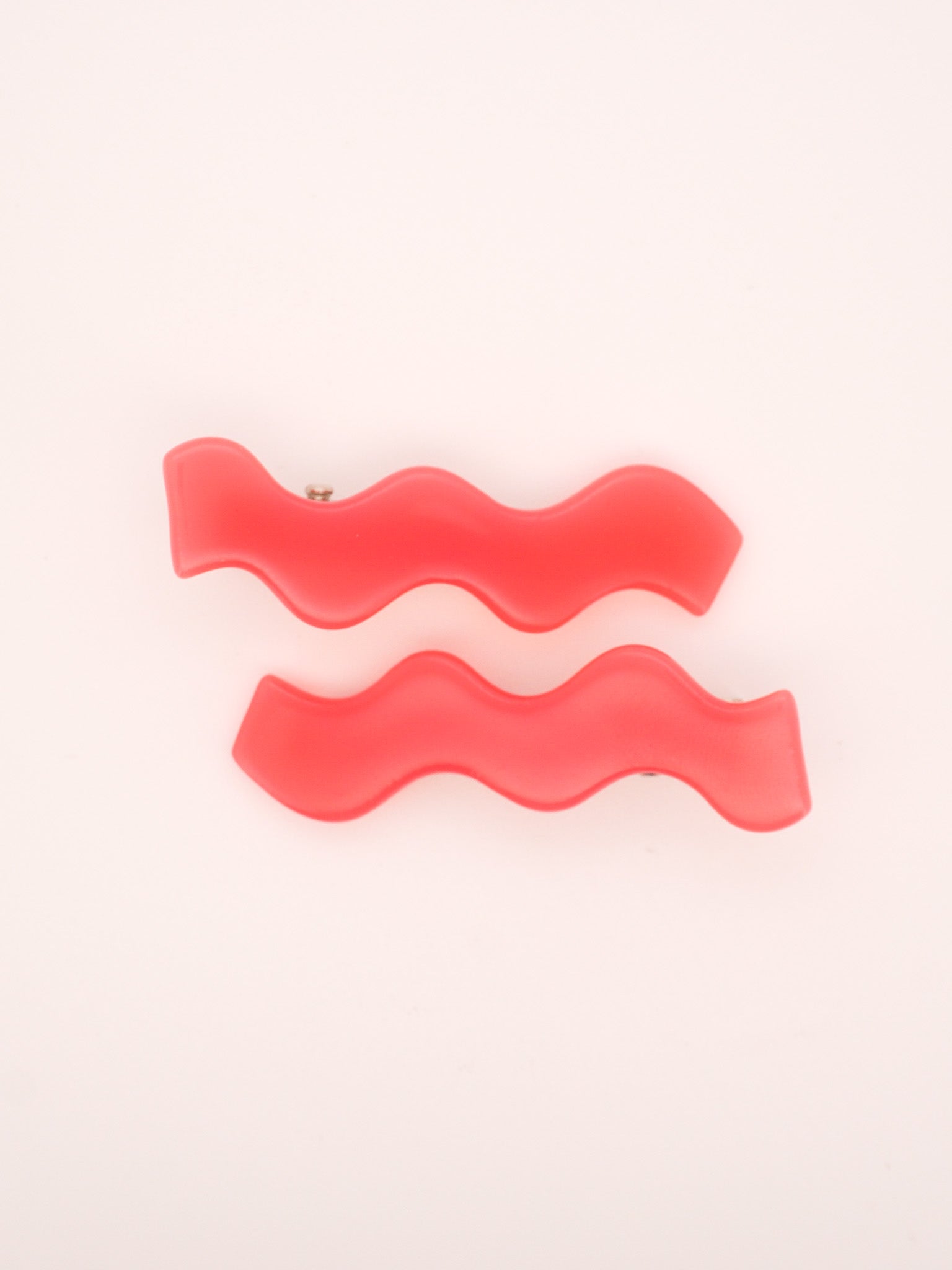Squiggle Clips in Pink