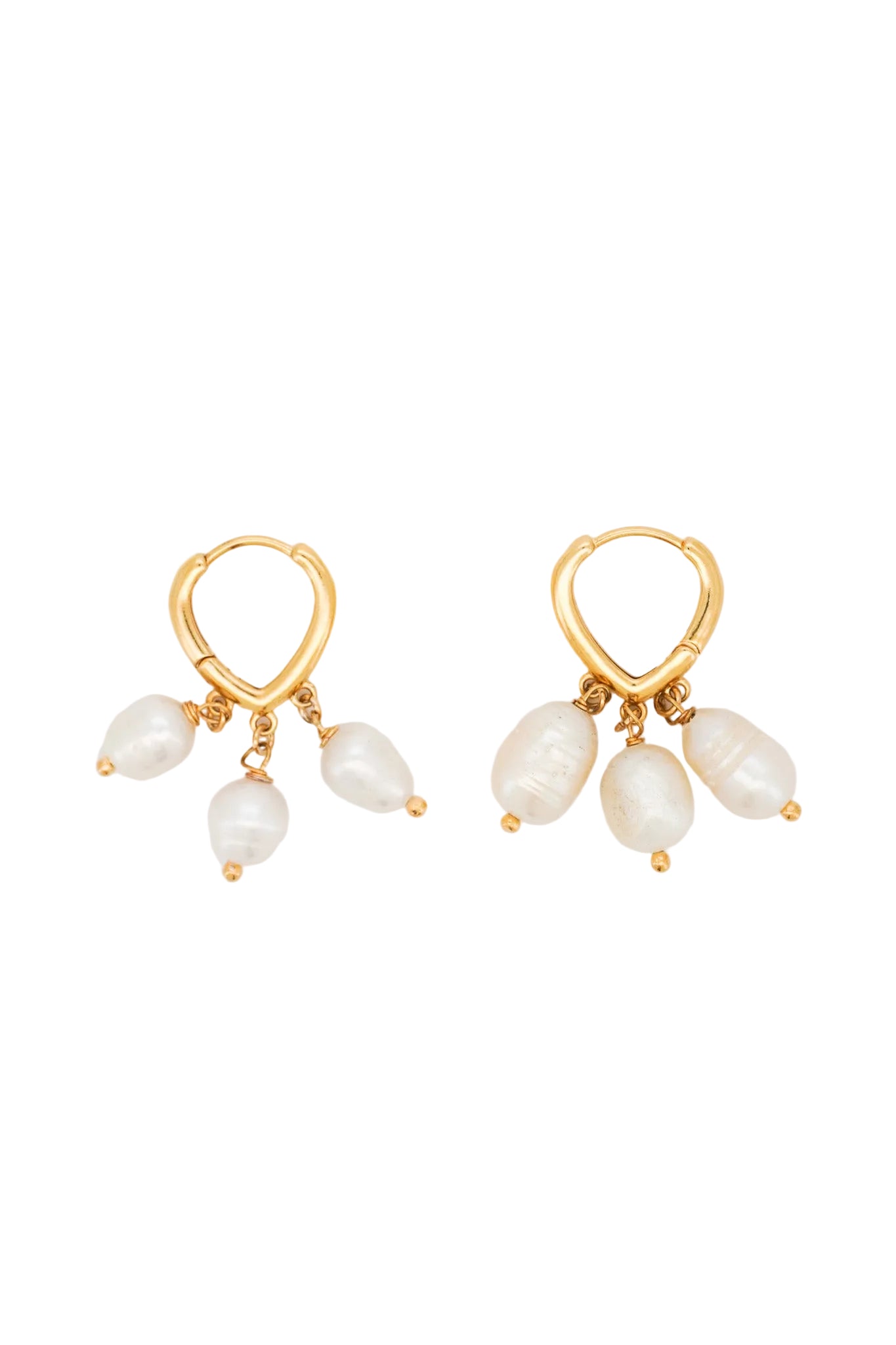 Romance Pearl Hoop Earrings