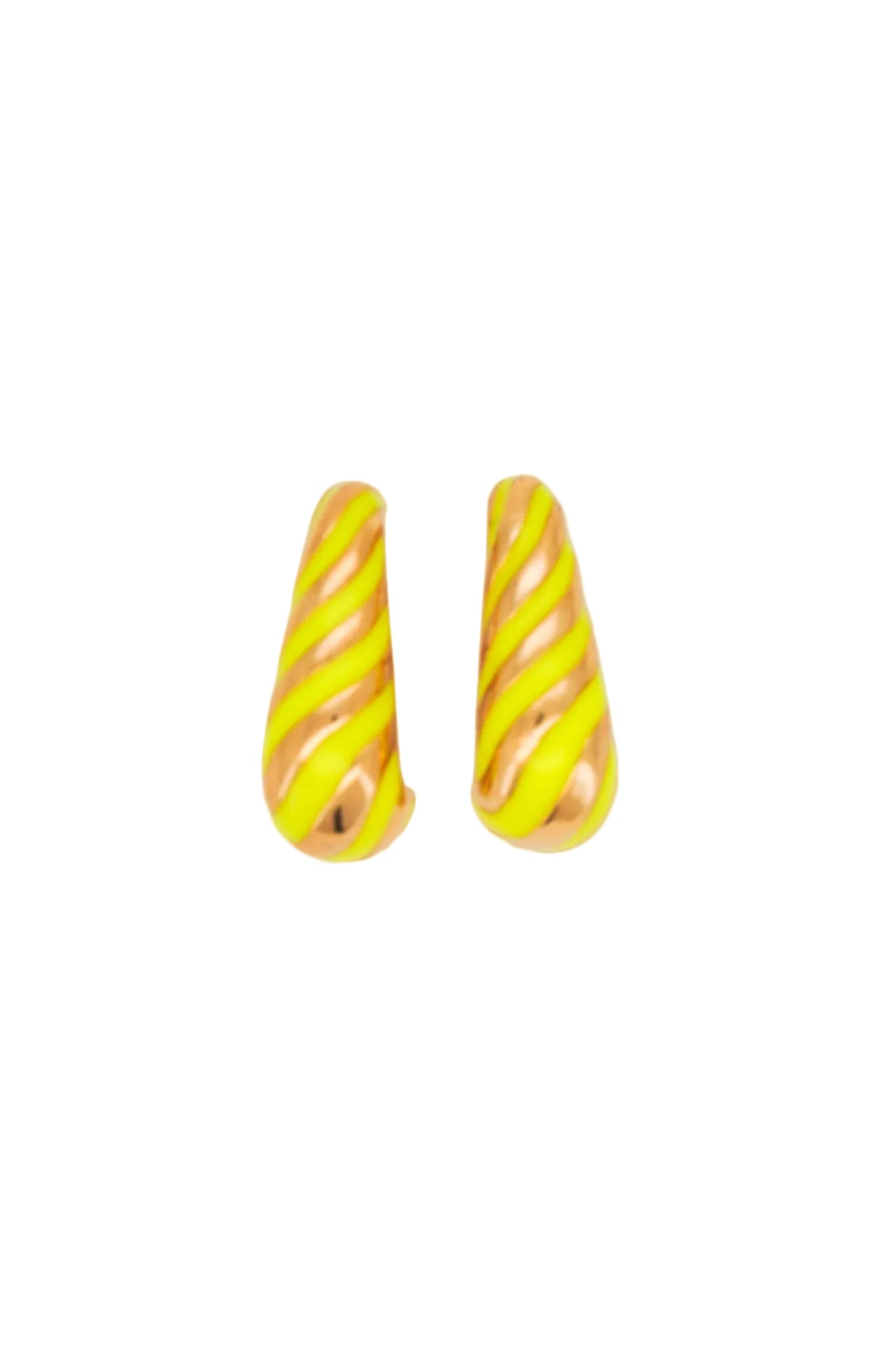 Stripped Enamel Earrings