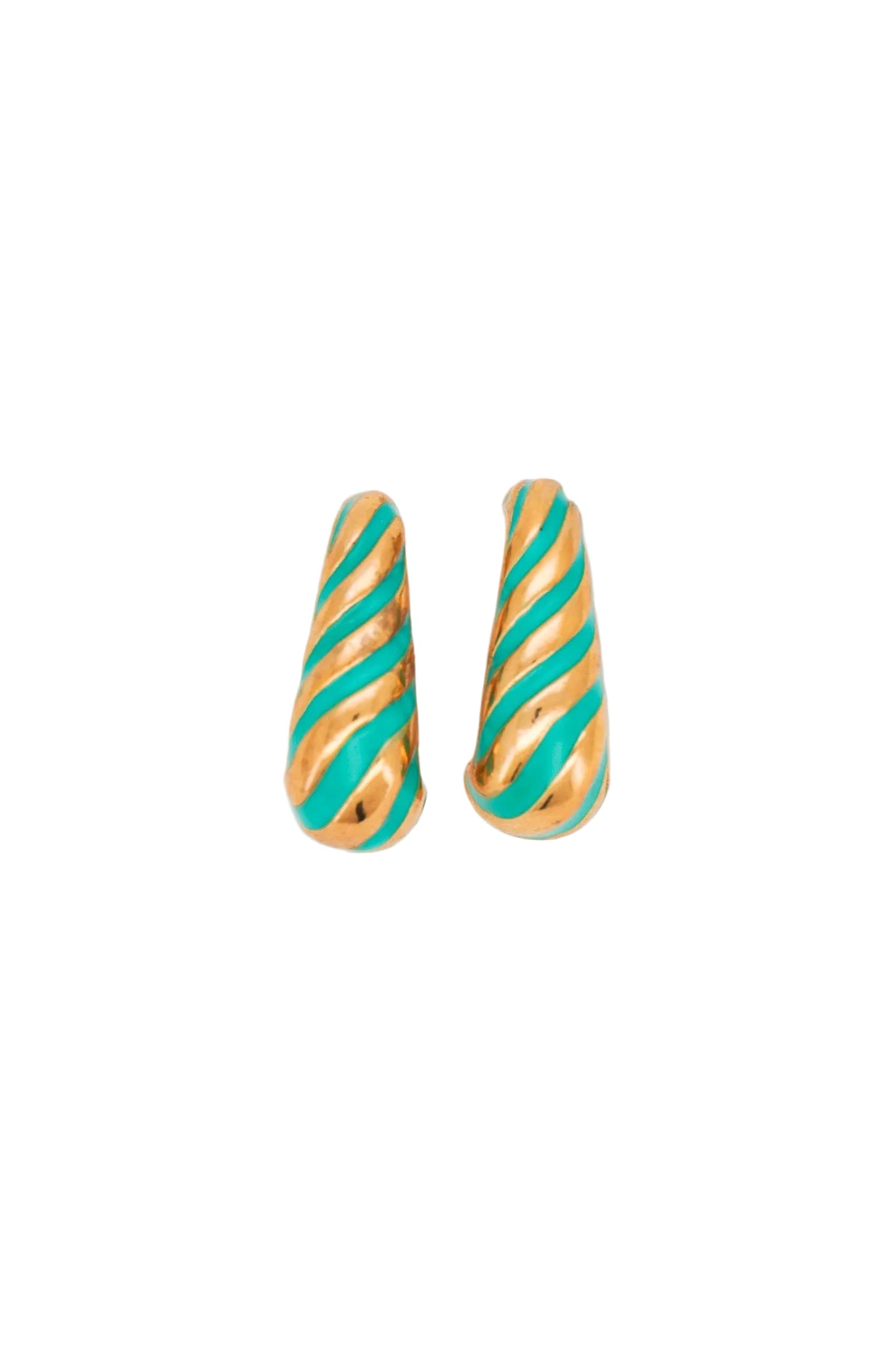 Stripped Enamel Earrings