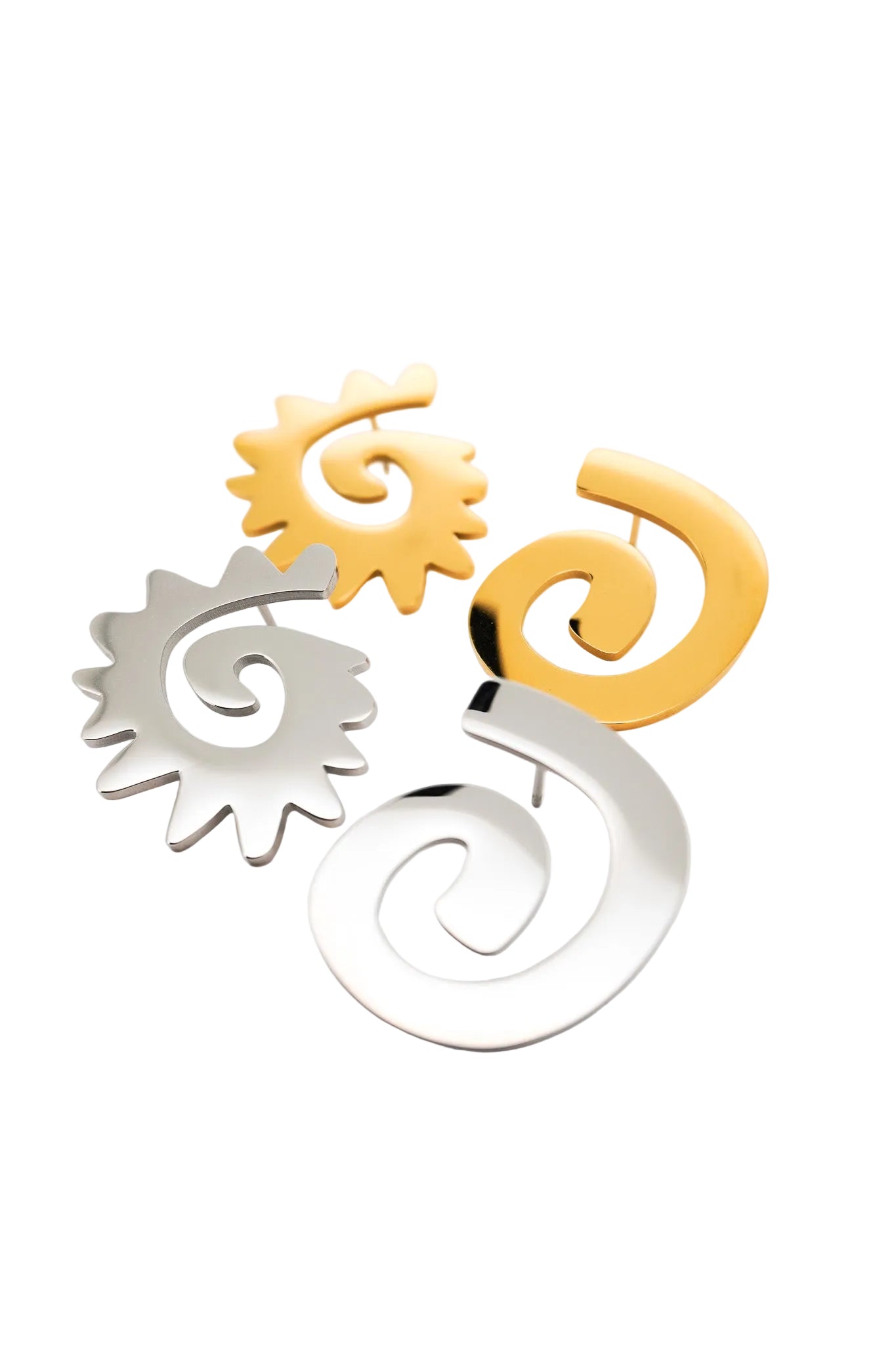 Caracol & Espiral Stud Earrings