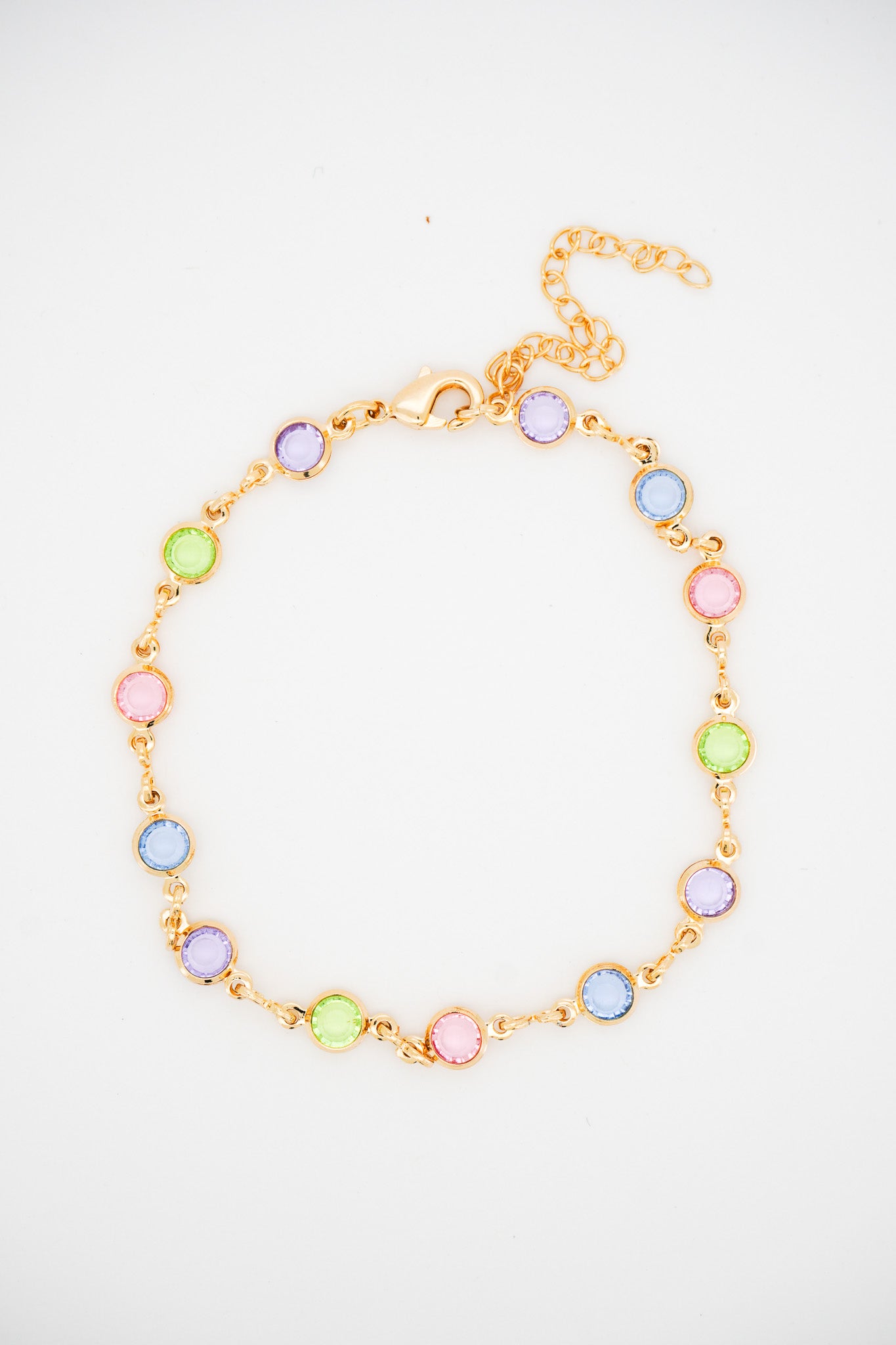 Pastel Gem Zirconia Jewelry Set