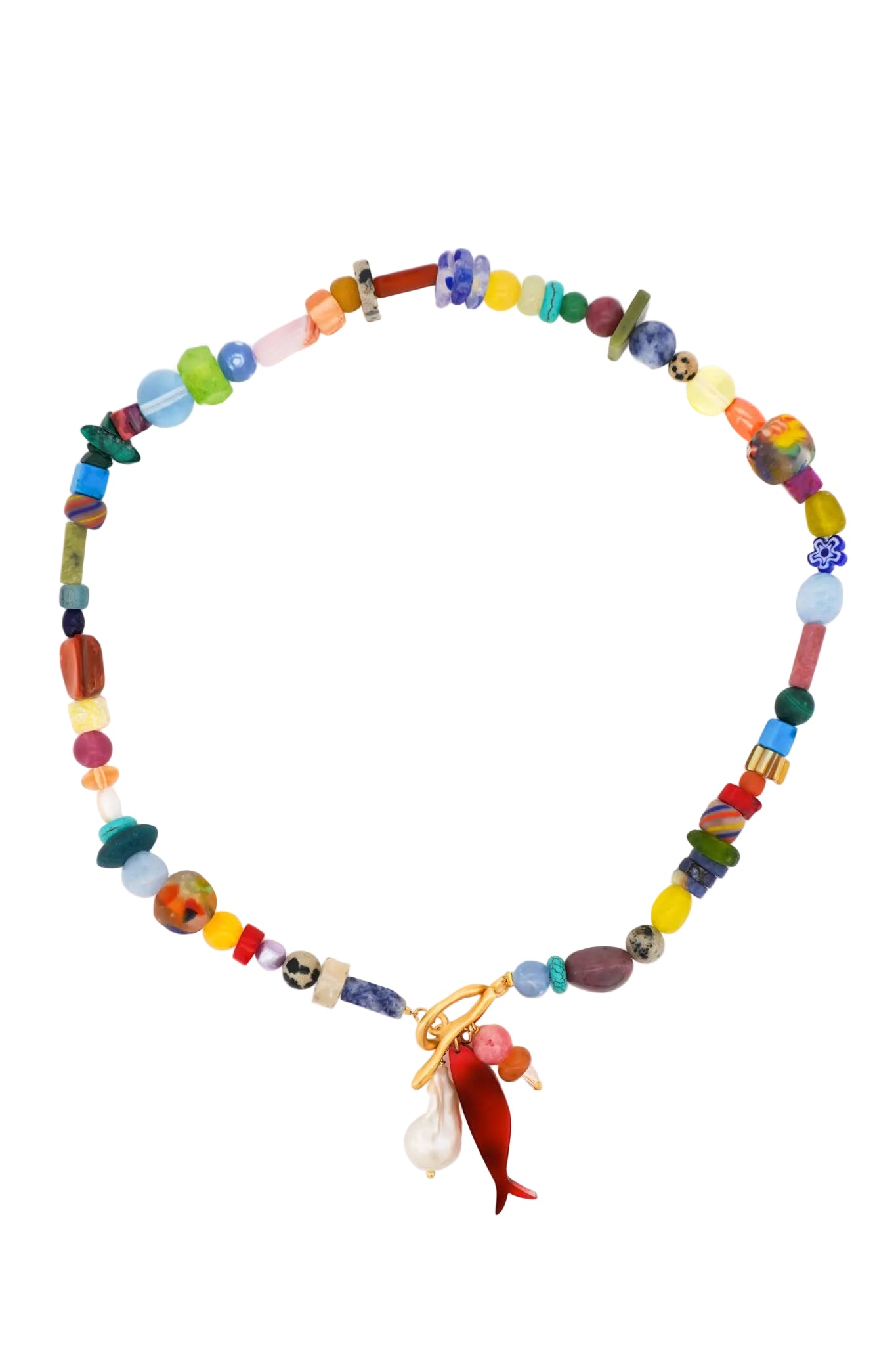 Toggle Clasp Beaded Necklace 01