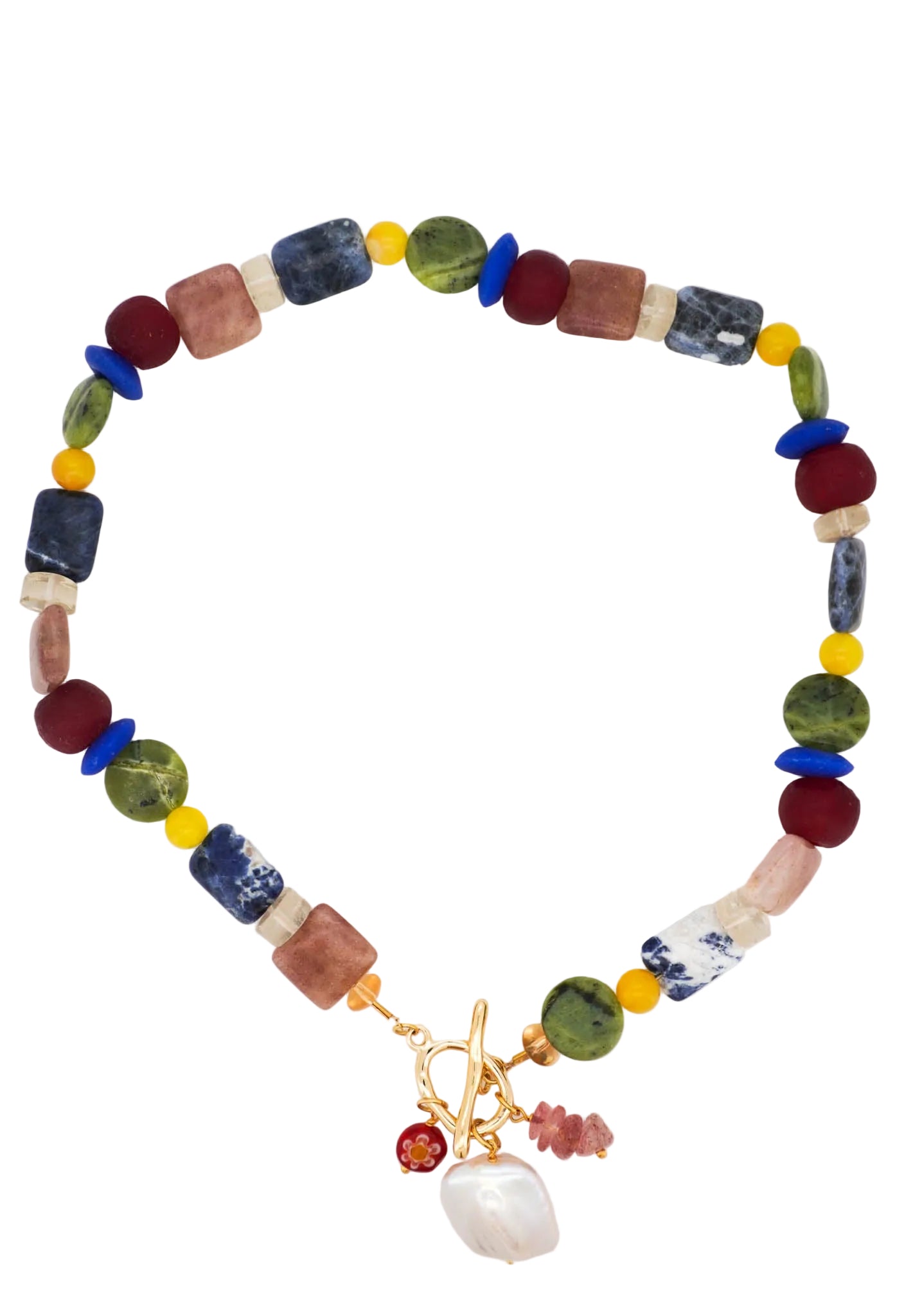 Toggle Clasp Beaded Necklace 04