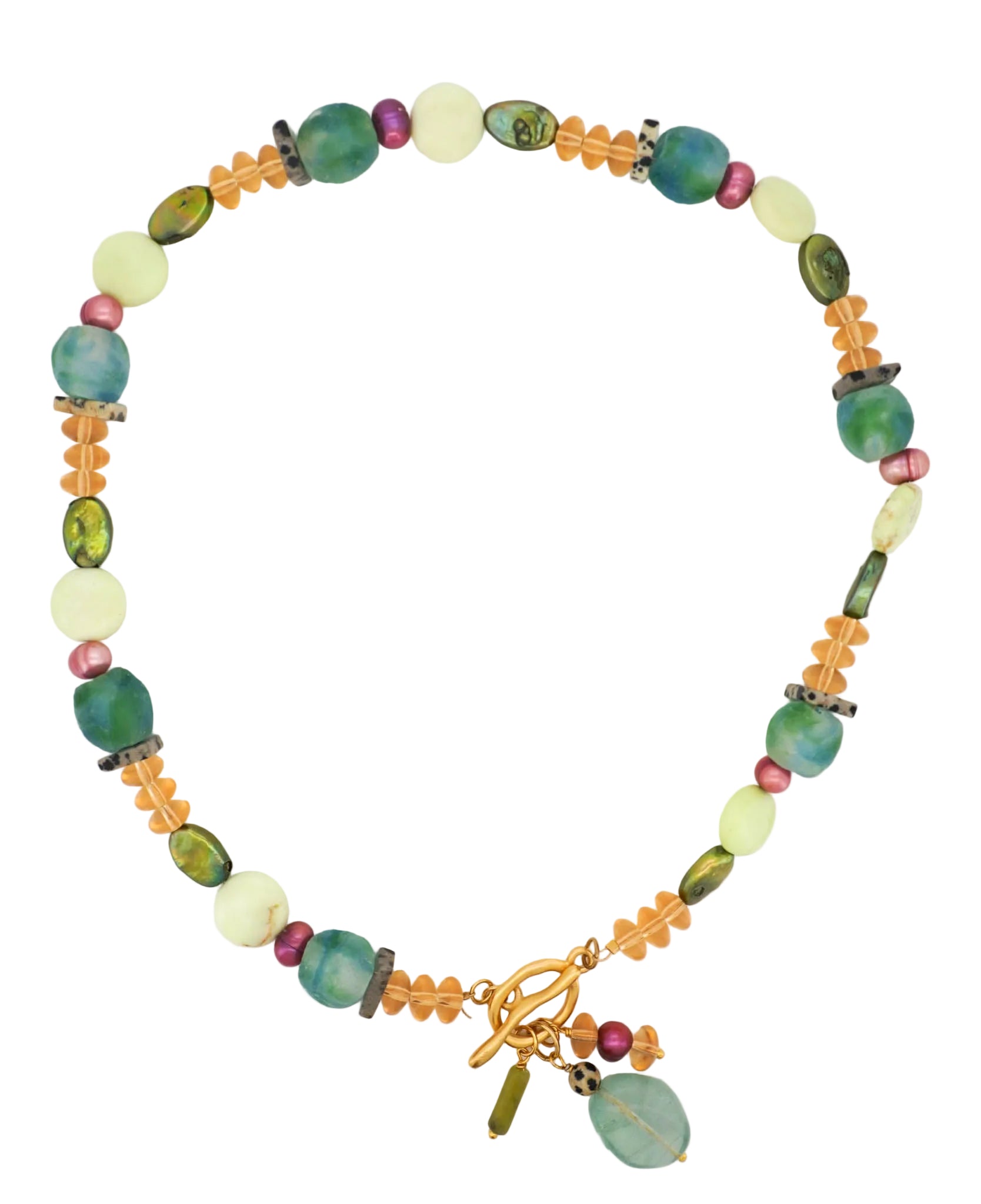 Toggle Clasp Beaded Necklace 03