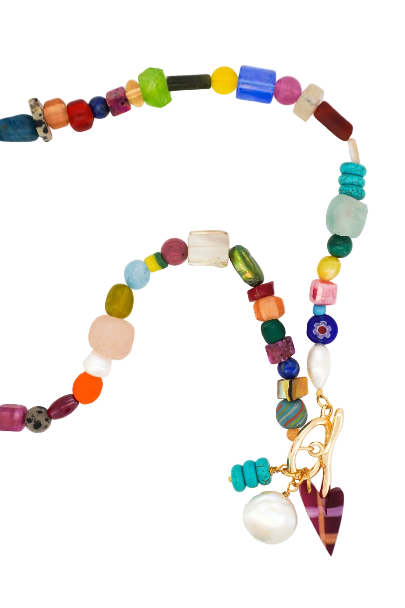 Toggle Clasp Beaded Necklace 02