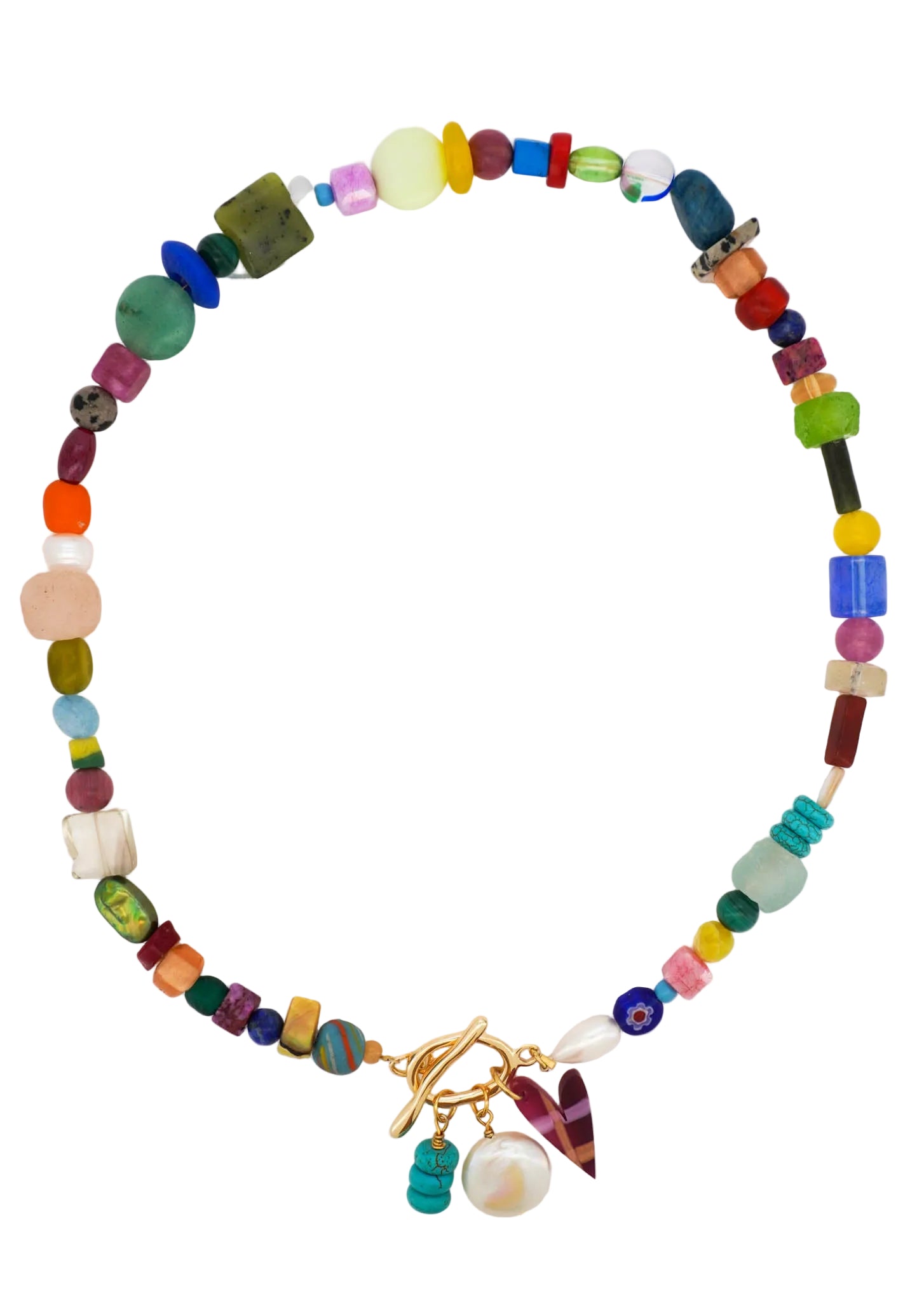 Toggle Clasp Beaded Necklace 02