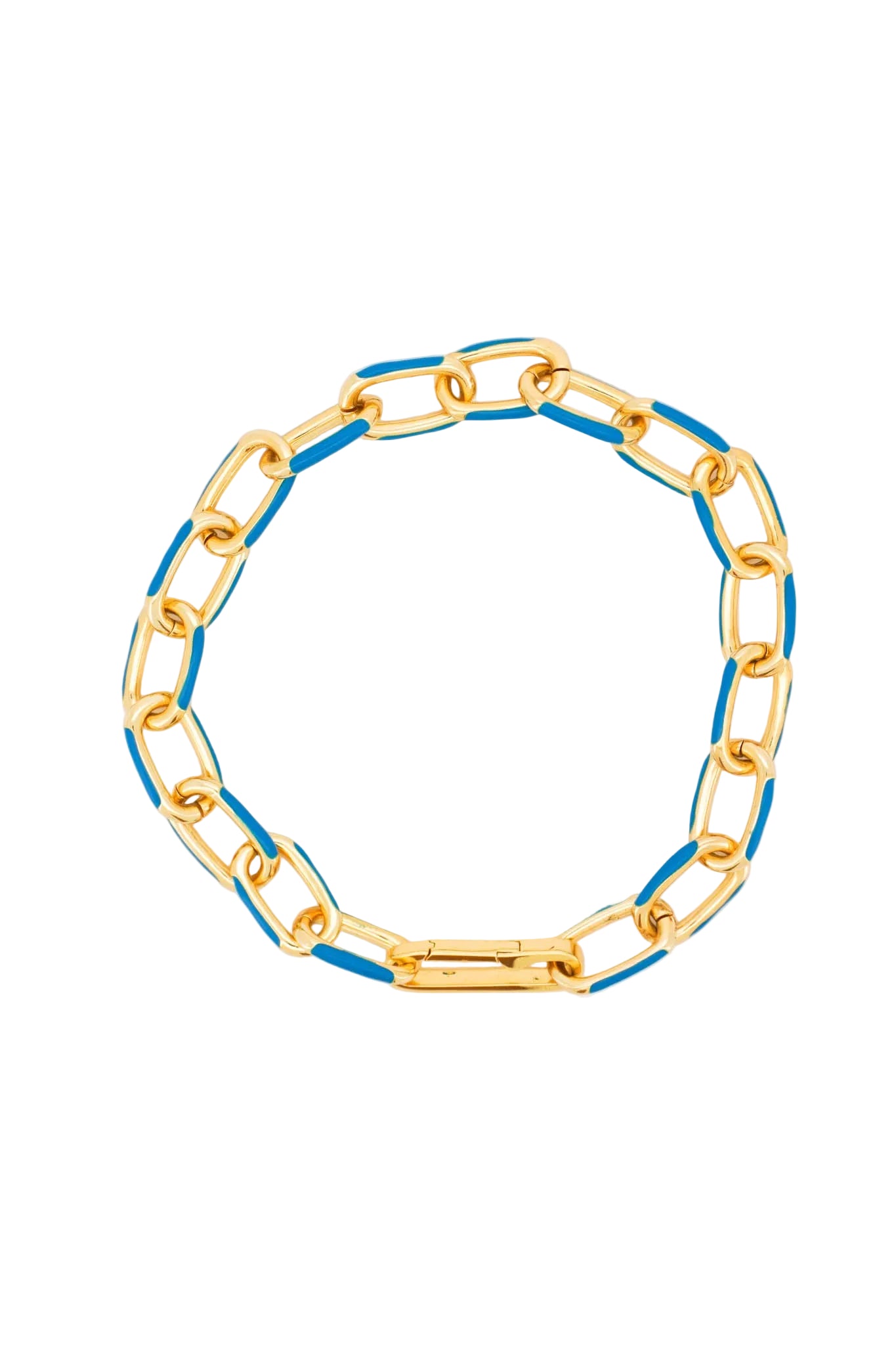 Gold Filled Enamel Chain Bracelet