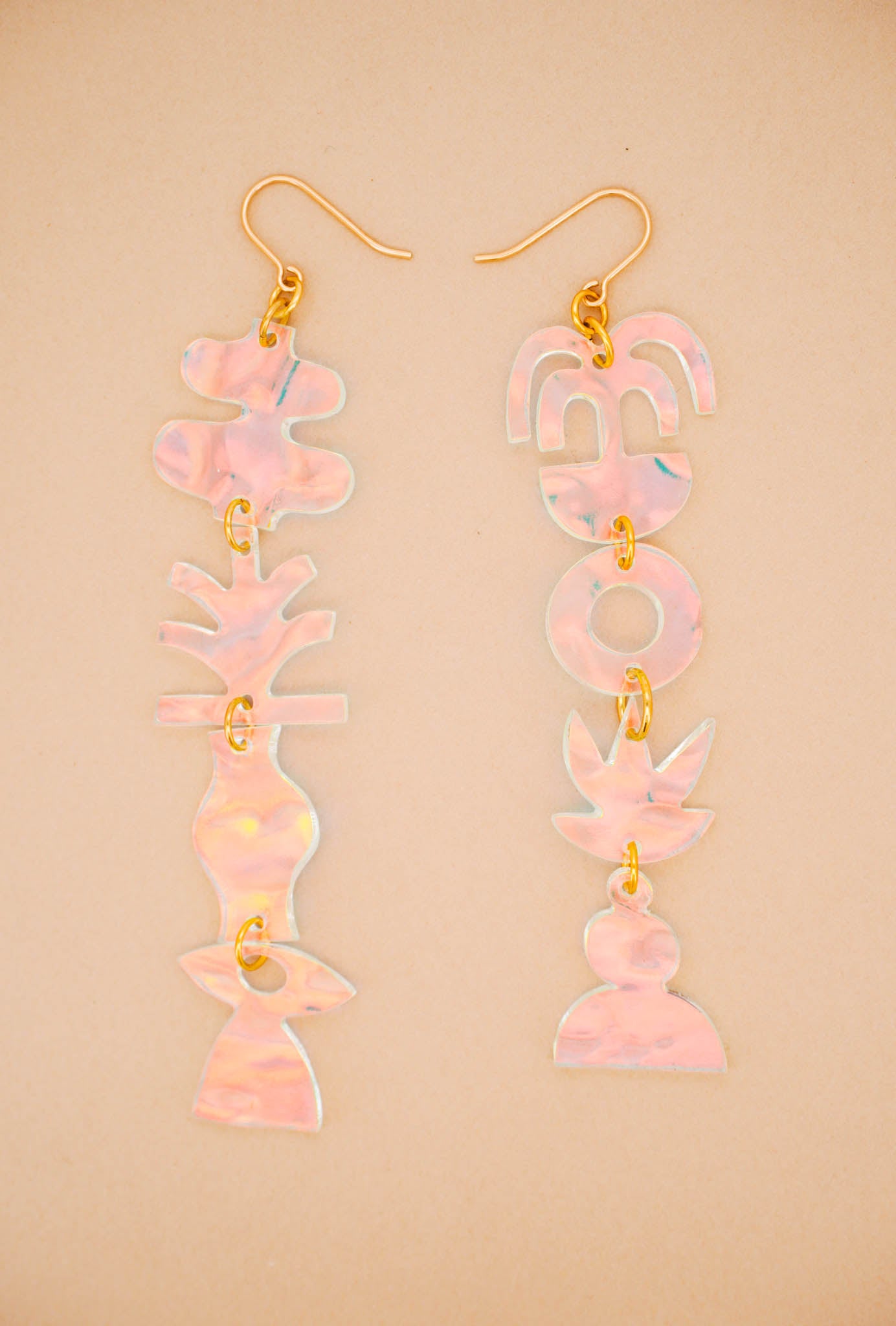 Mobile Earrings Iridescent Ripple