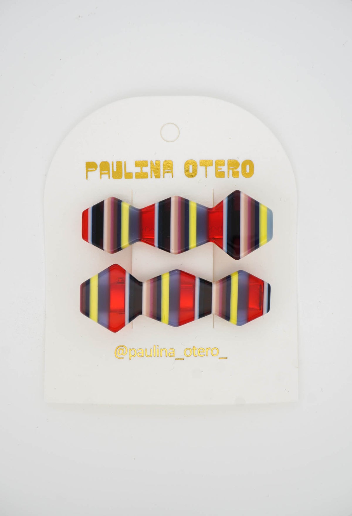 Vase clips in Electric Stripe
