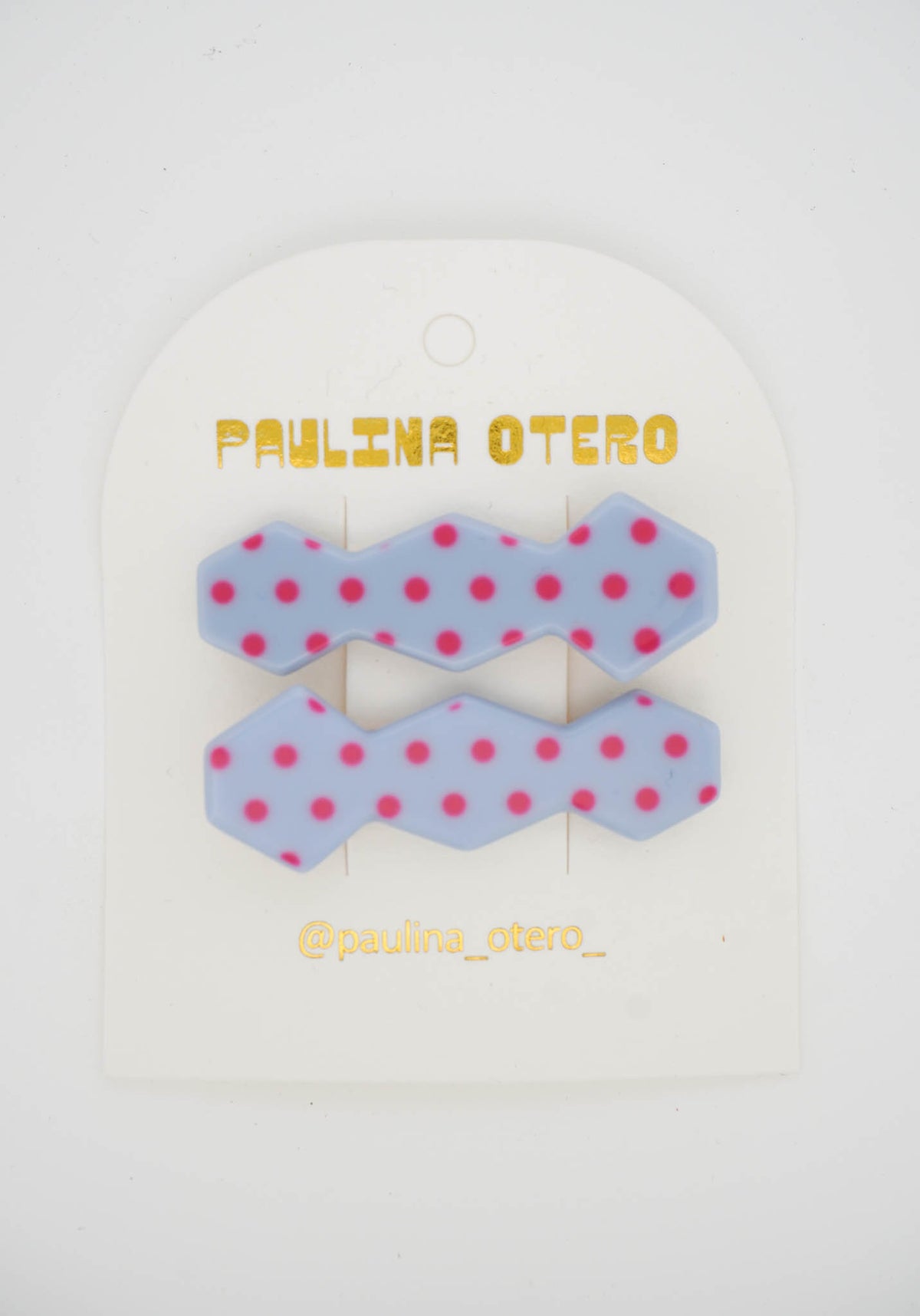 Vase clips in Bubblegum Polka Dot