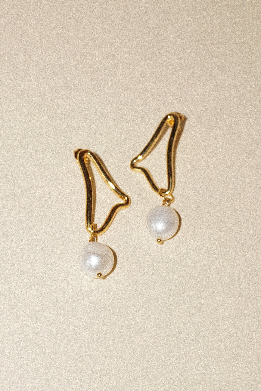 Abstract Wave Earrings