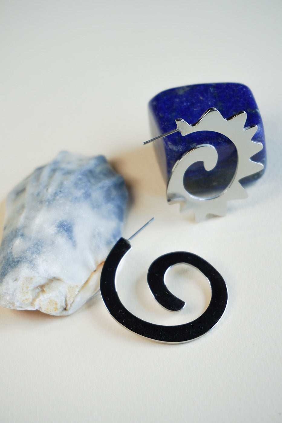 Caracol & Espiral Hoop Earrings