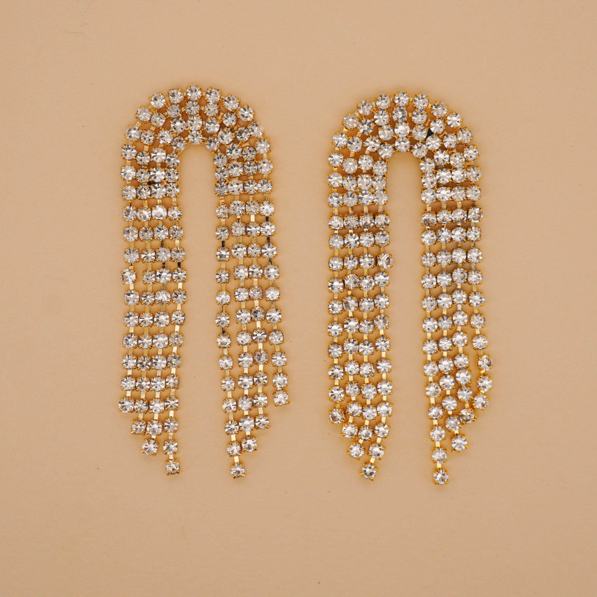 Arch Chandelier Zirconia Earrings