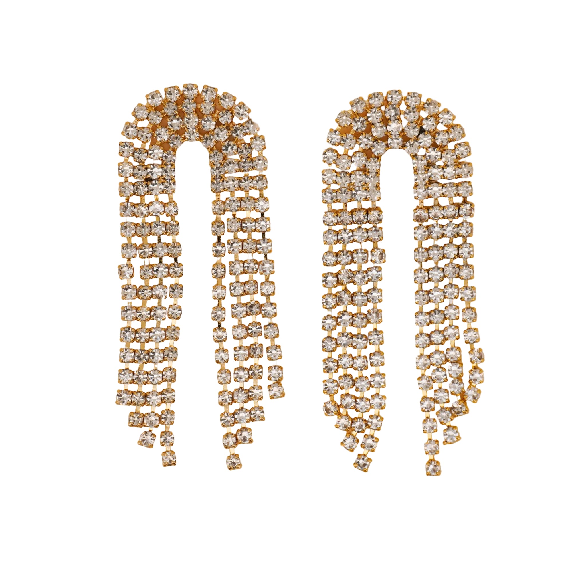 Arch Chandelier Zirconia Earrings