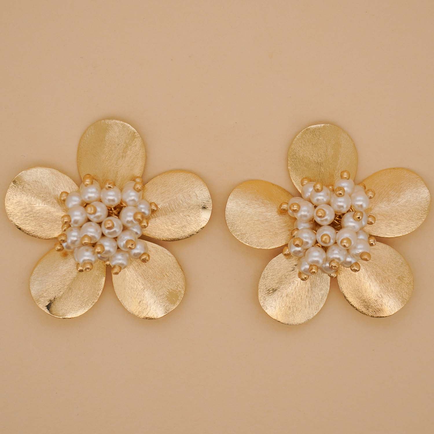Beaded Flower Bloom Earrings