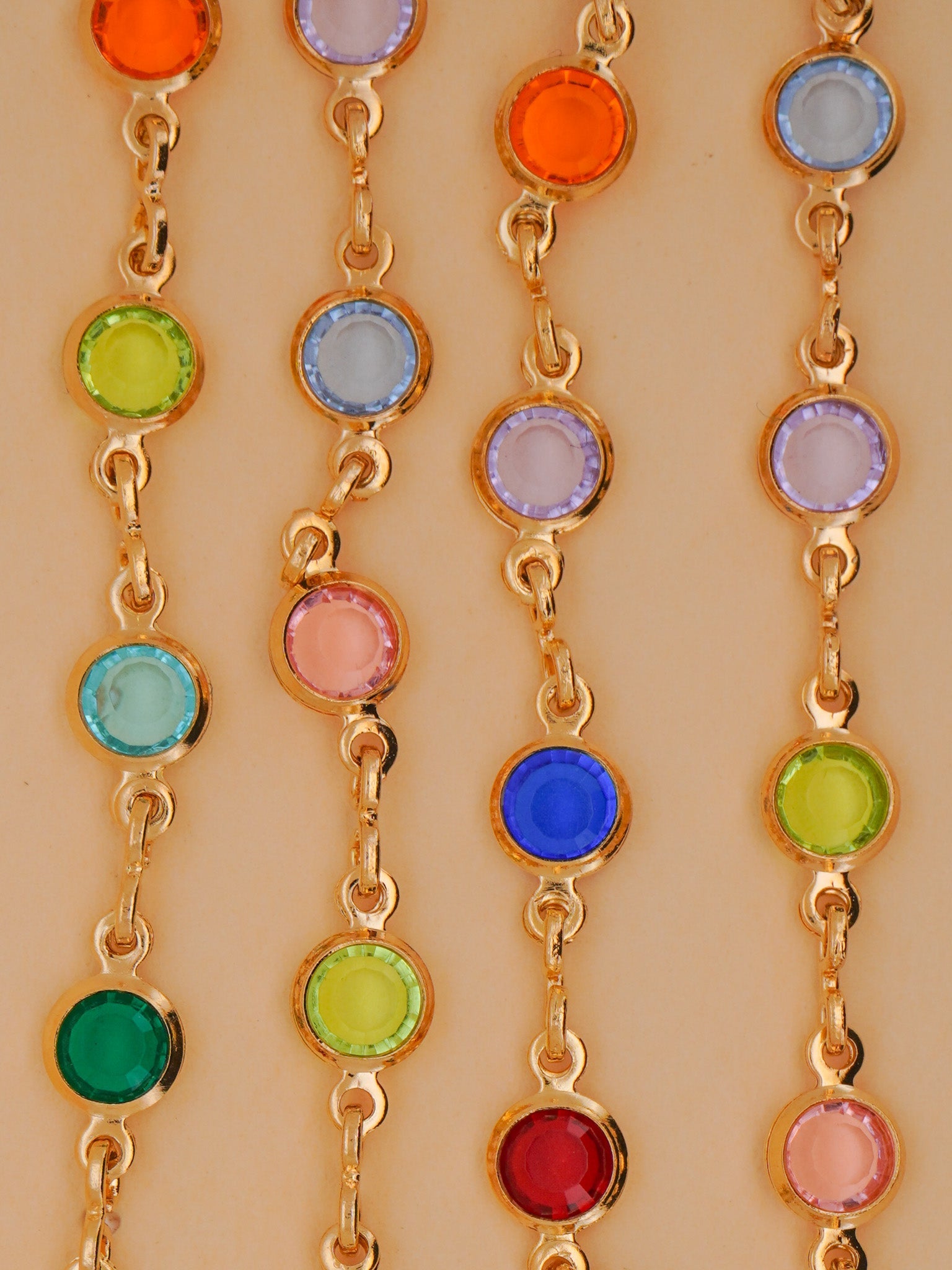 Multi-Color Round Zirconia Necklace