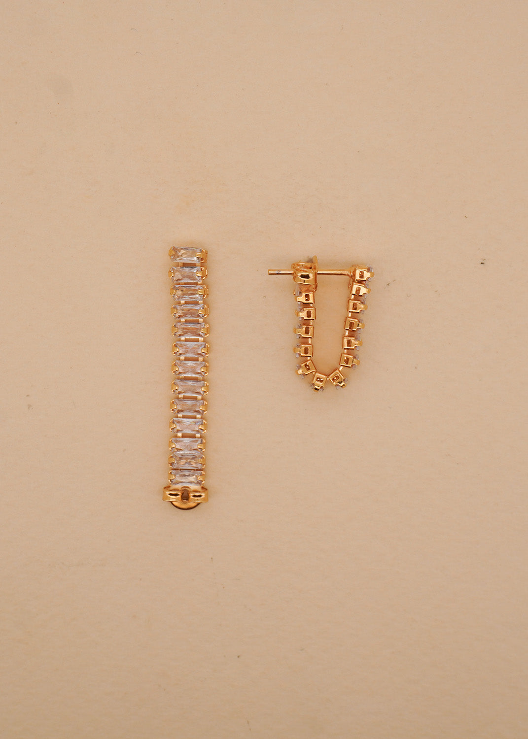 Clear Zirconia Baguette Ear Jackets