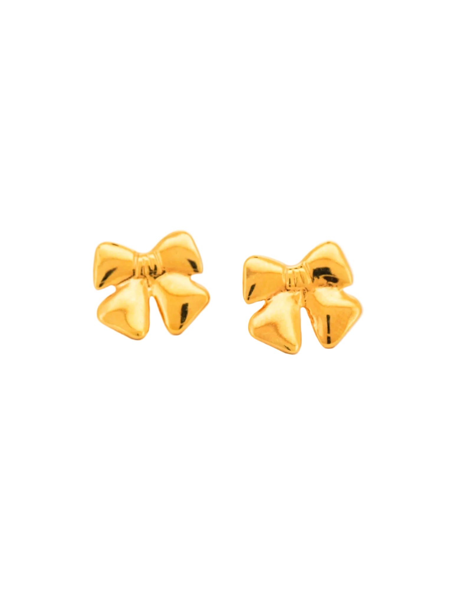 Ribbon Bow Stud Earrings