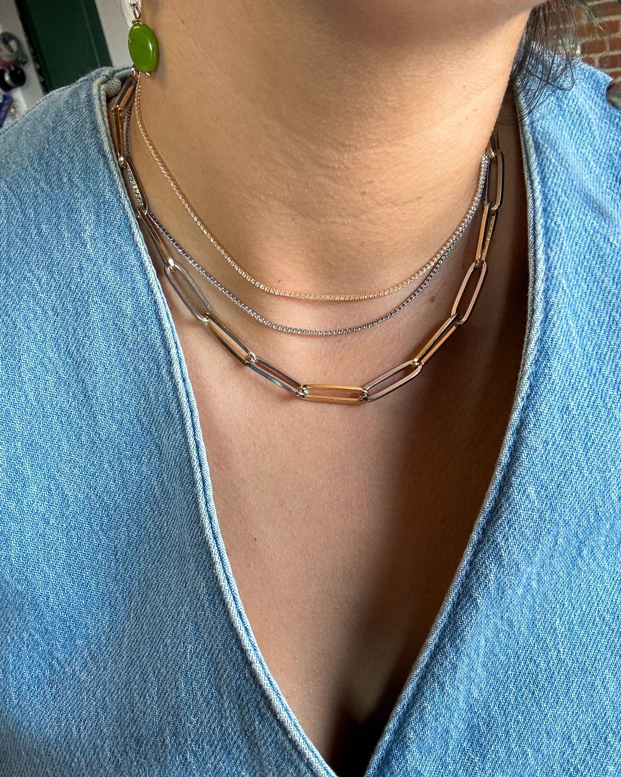 Mini Zirconia Tennis Choker Necklace