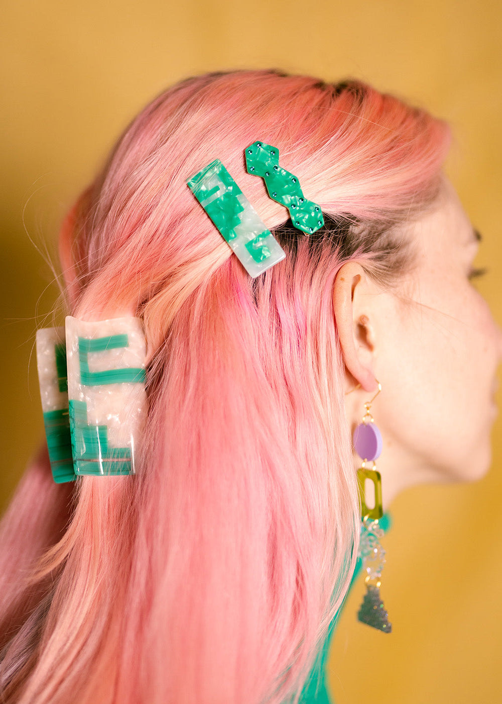 Greca Hair-Claw in Beach