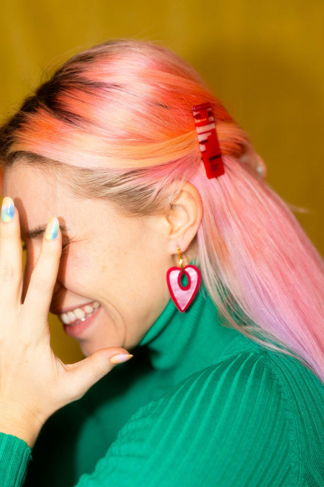 Heart Hoop Earrings