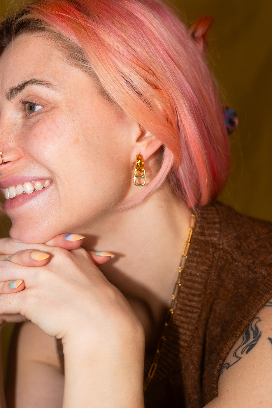 Pop Tab Hoop Earrings