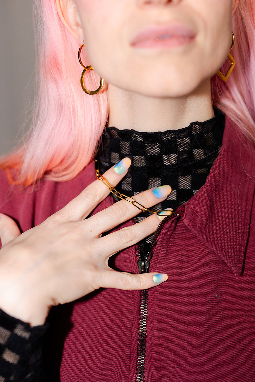 Paper-Clip Chain Necklace