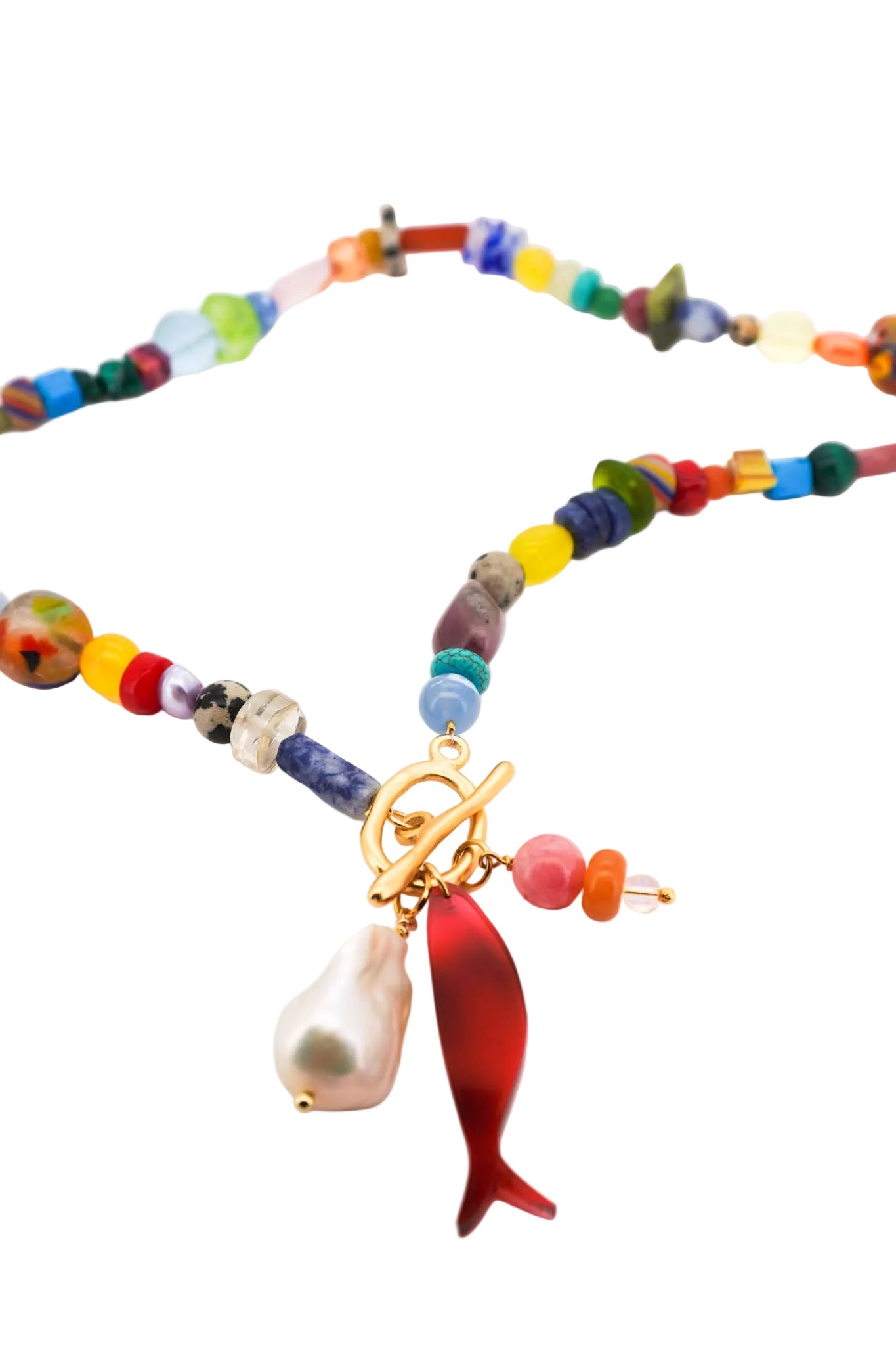 Toggle Clasp Beaded Necklace 01