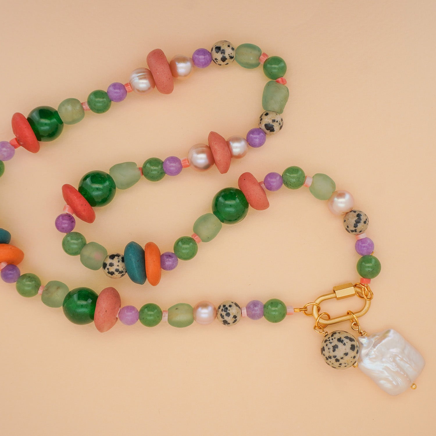 Vintage Candy Beaded Necklace