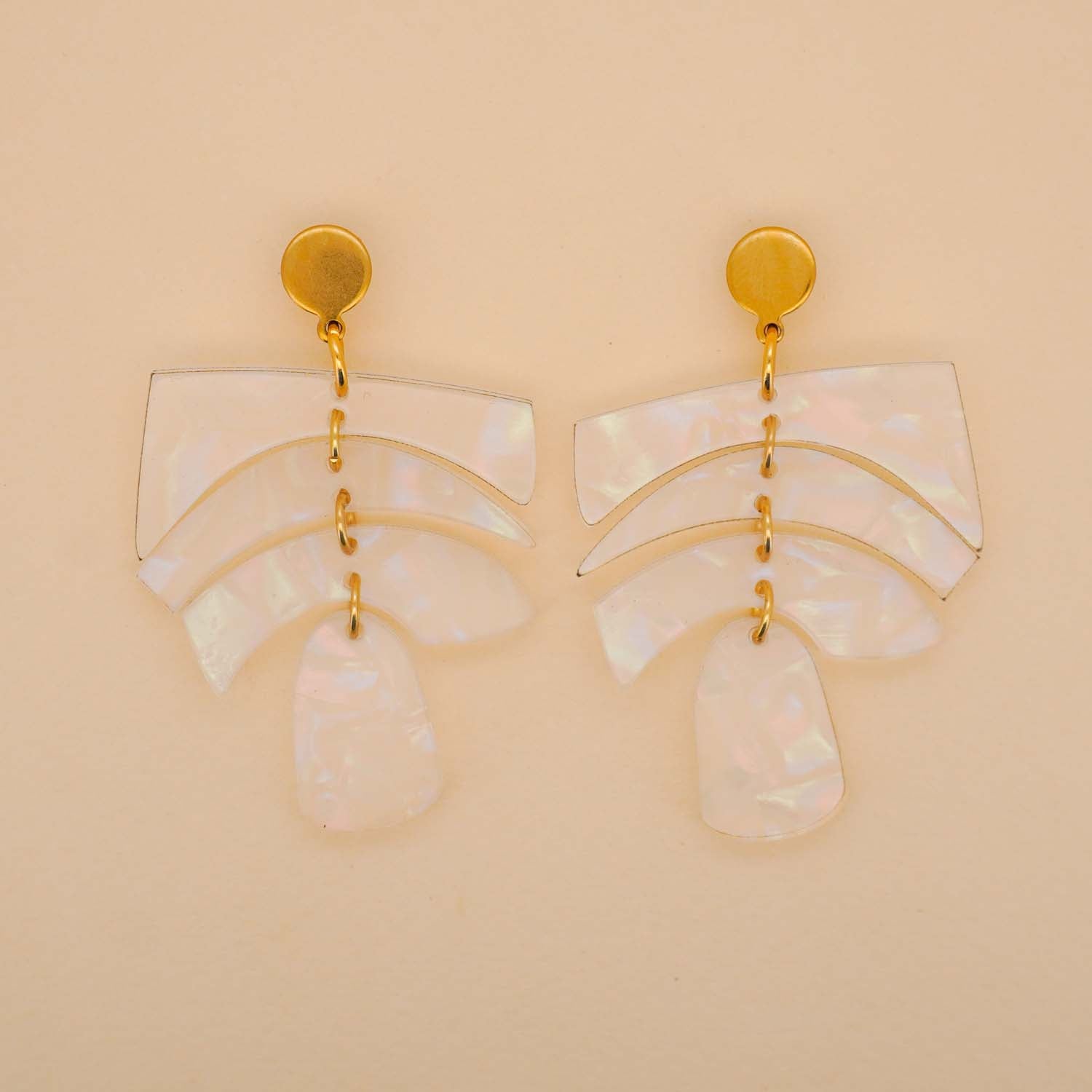 Balance Earrings in Opalite