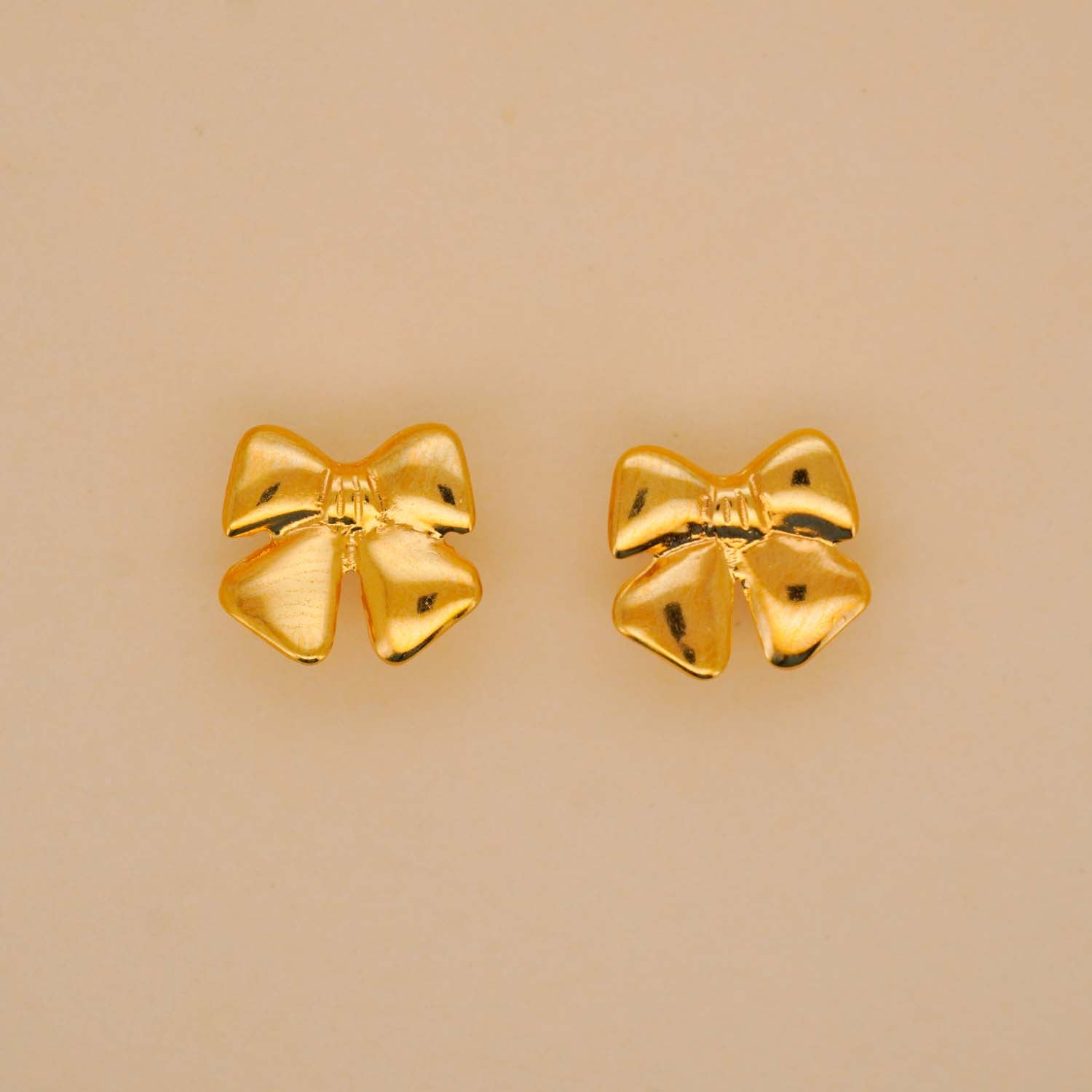 Ribbon Bow Stud Earrings