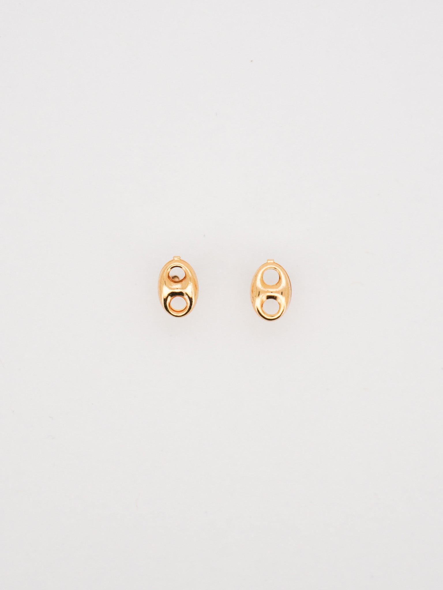 Puffy Mariner Link Stud Earrings