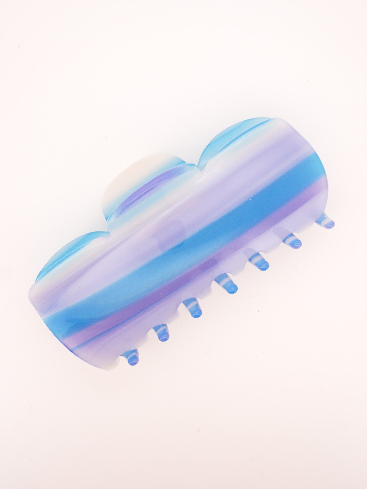 Vase Hair-Claw in Blue Stripes