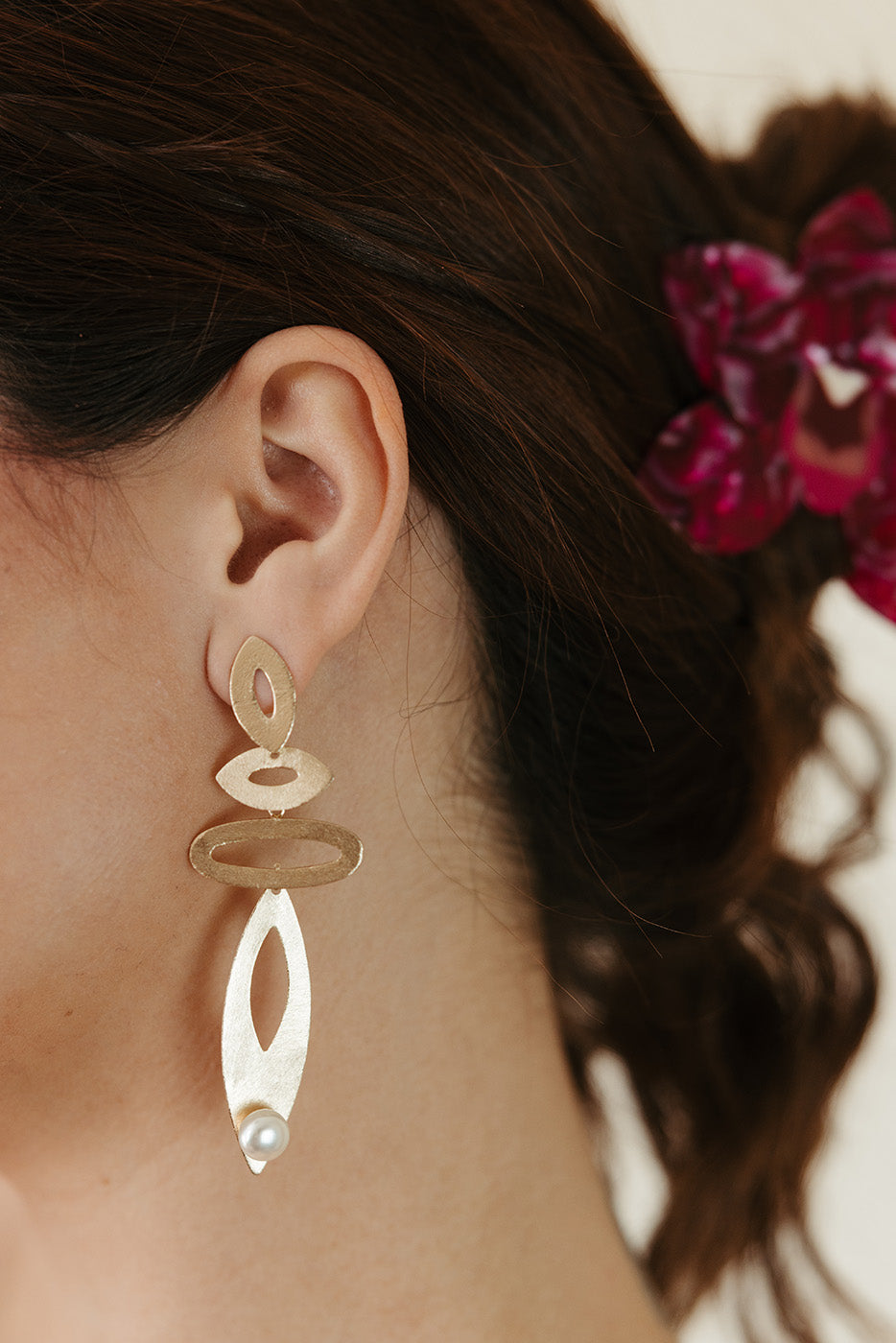 Petal and Pearl Earrings