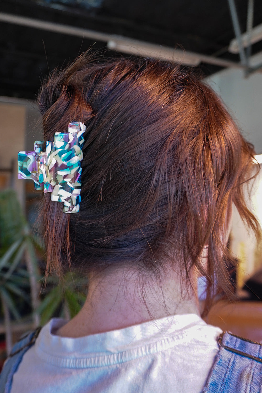 Pyramid Hair-Claw in Confetti