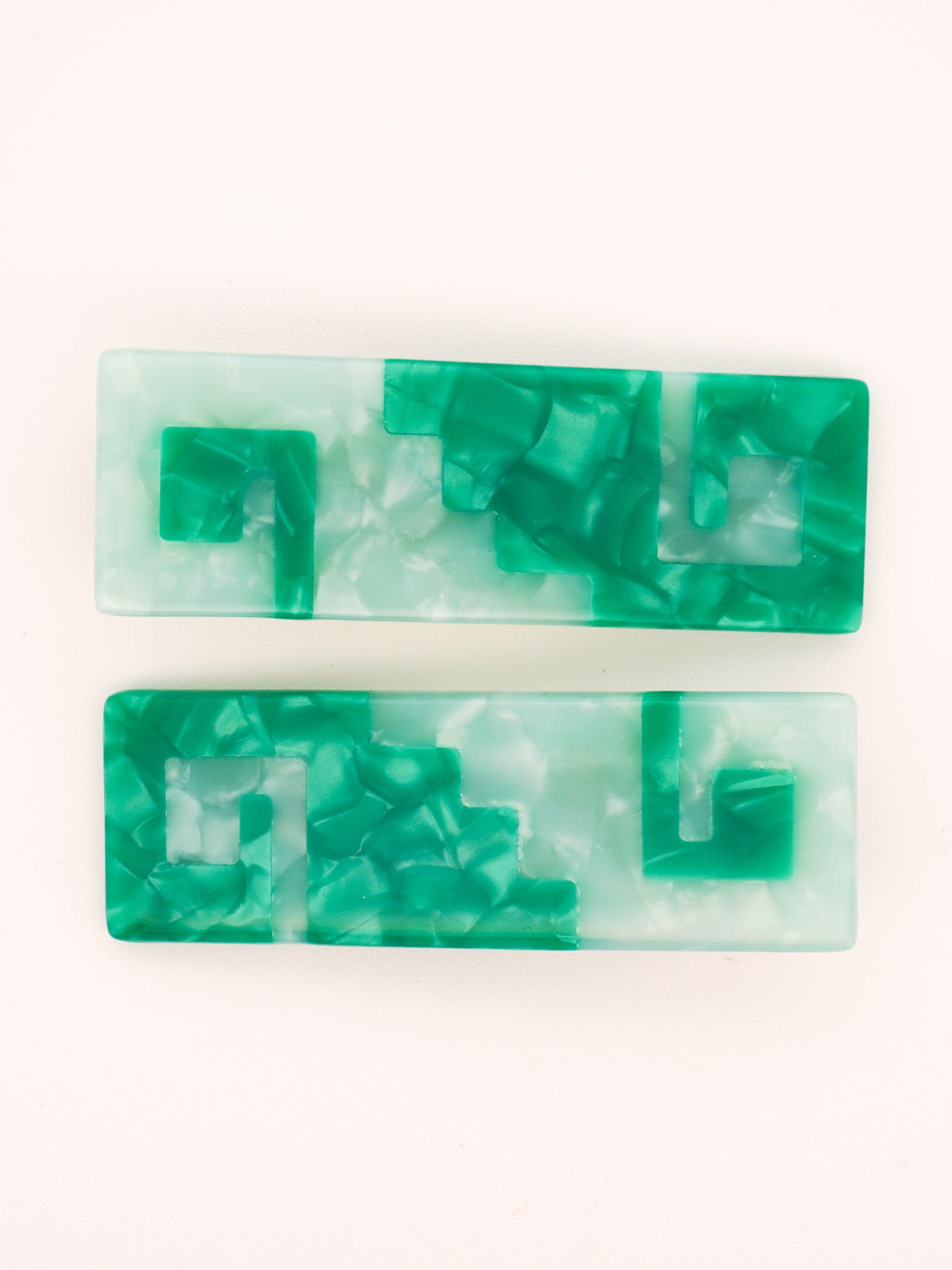 Greca Hair-Clips in Teal