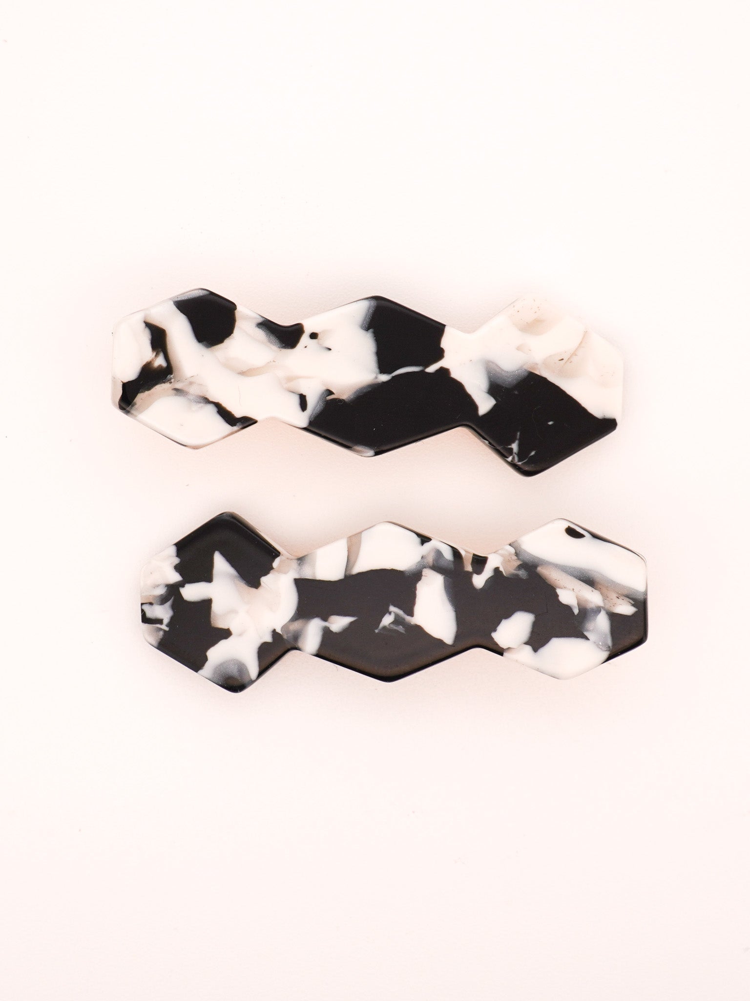 Vase Clips in B&W Terrazzo