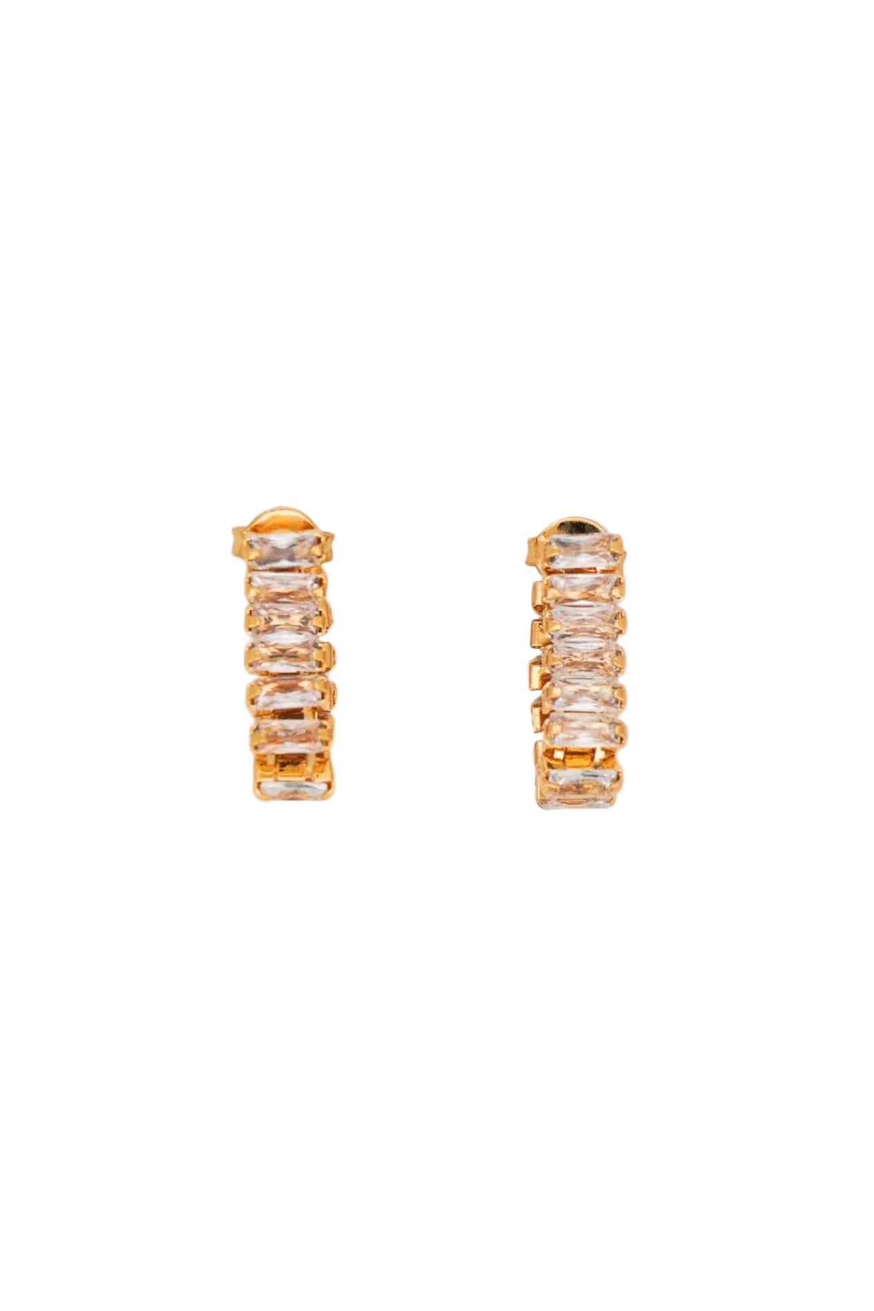 Clear Zirconia Baguette Ear Jackets